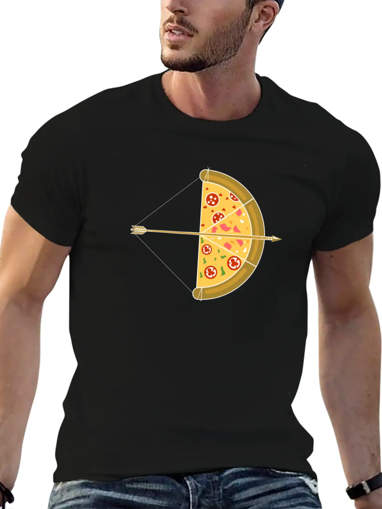 Arrow Pizza Basic Graphic T-Shirt – Daily Comfort In Soft Cotton