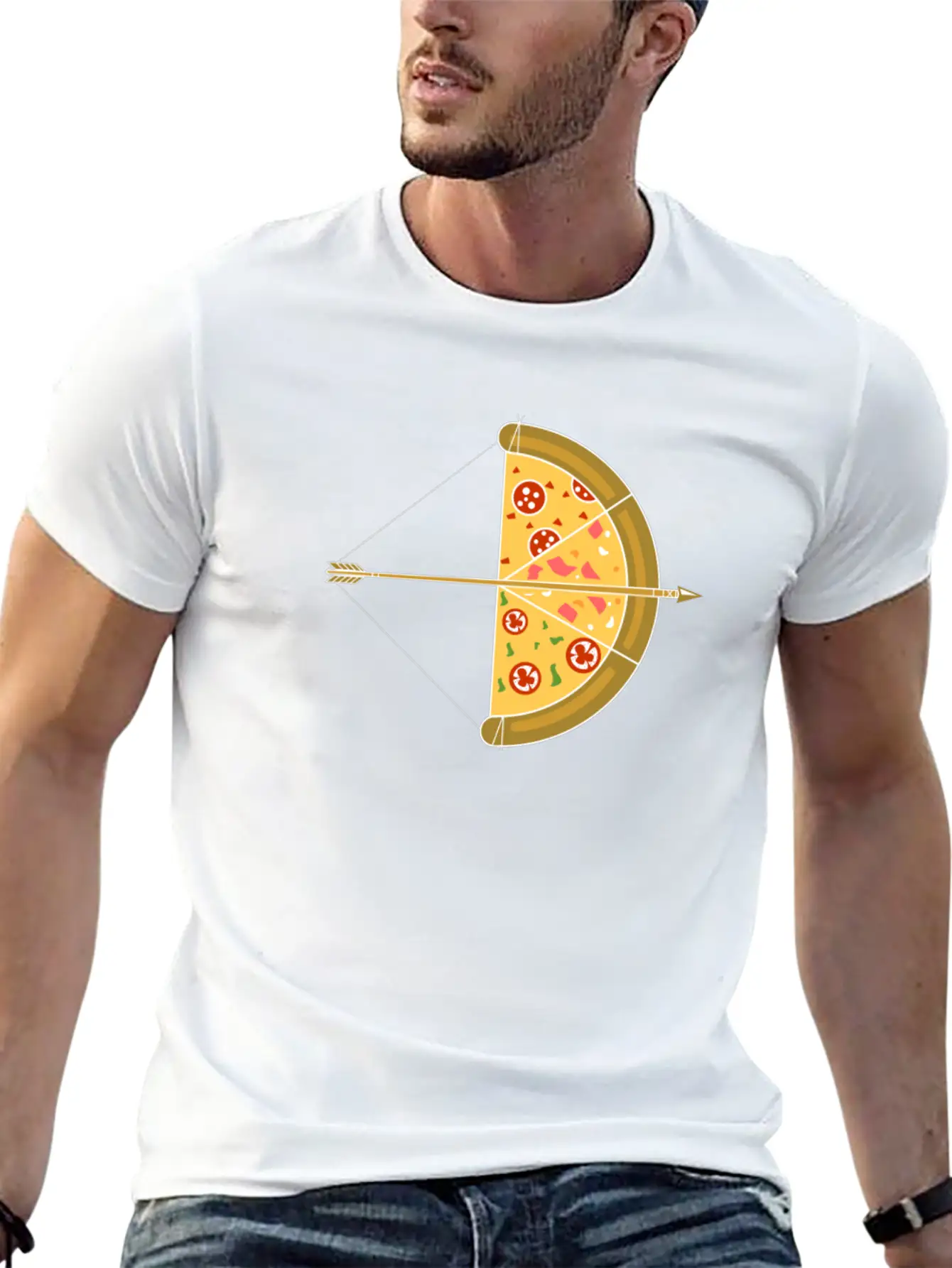 Arrow Pizza Basic Graphic T-Shirt – Daily Comfort In Soft Cotton