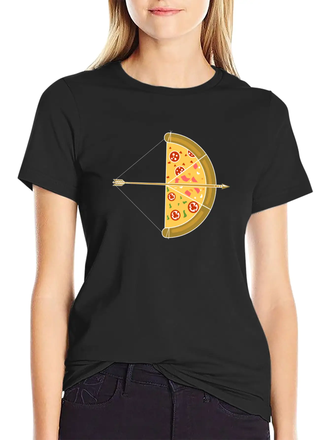 Arrow Pizza Basic Graphic T-Shirt – Daily Comfort In Soft Cotton