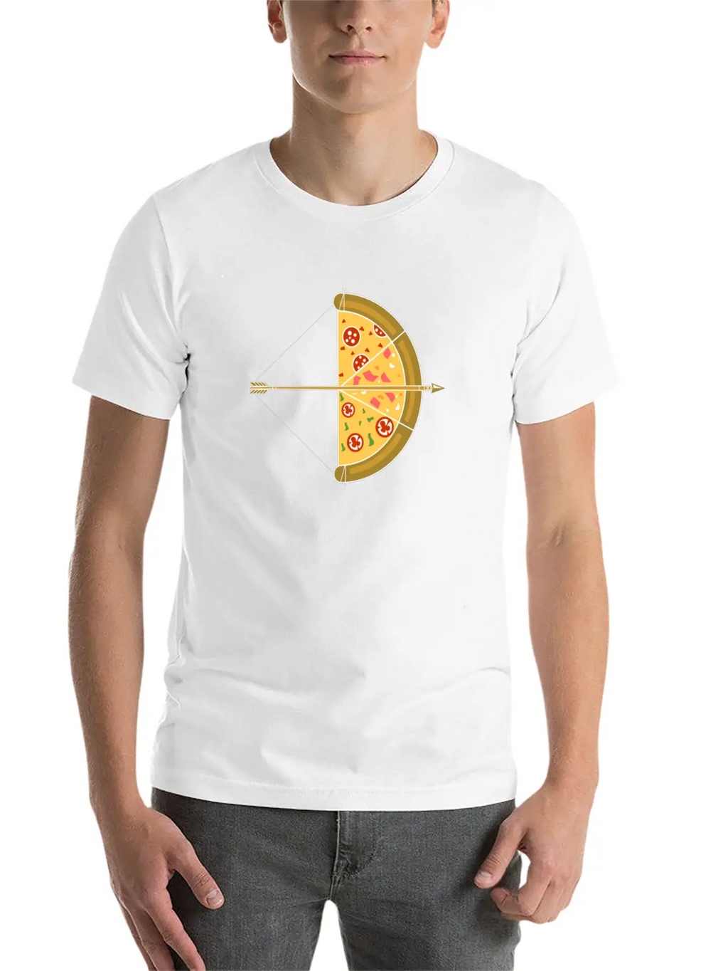 Arrow Pizza Basic Graphic T-Shirt – Daily Comfort In Soft Cotton