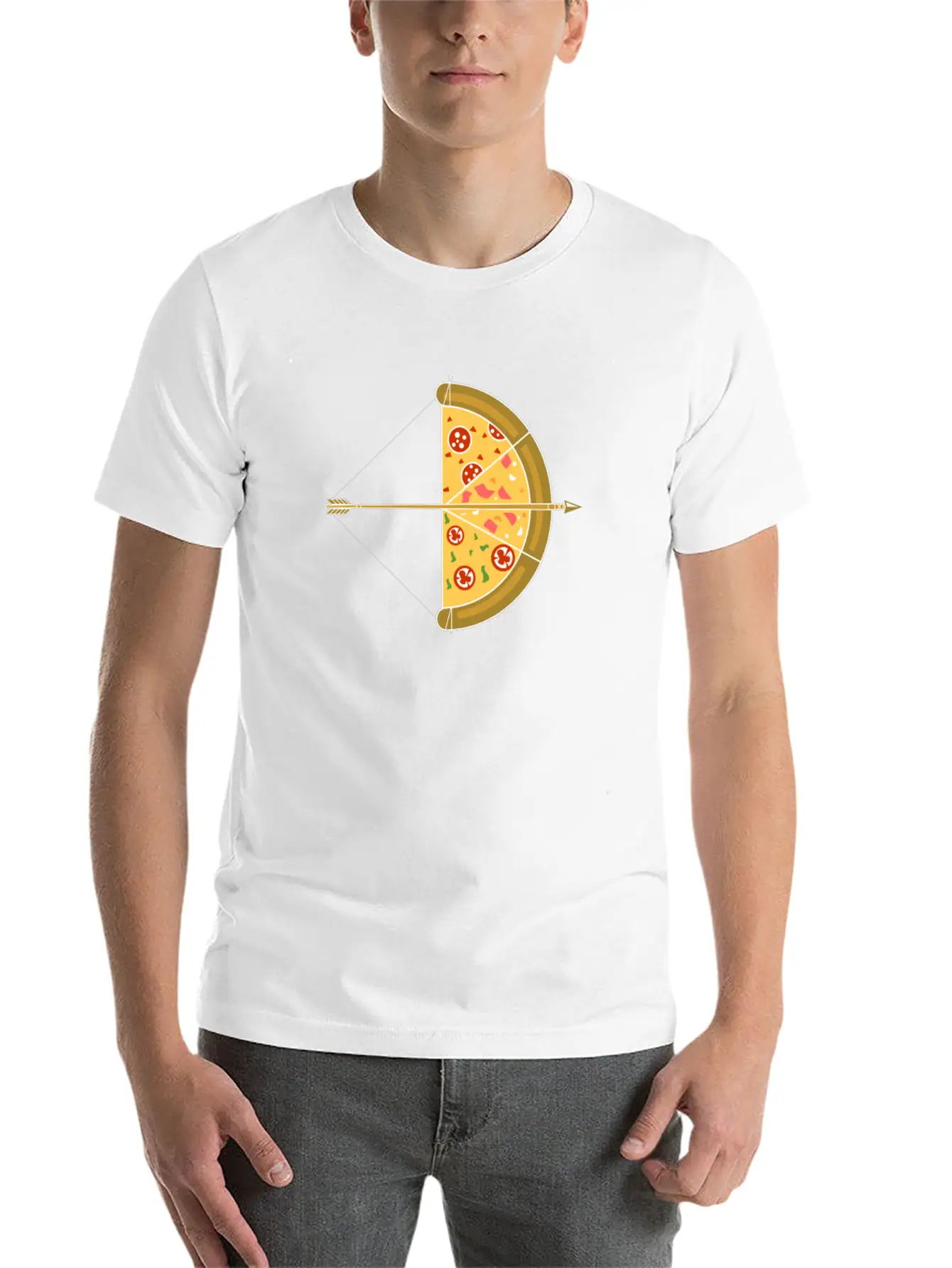 Arrow Pizza Basic Graphic T-Shirt – Daily Comfort In Soft Cotton