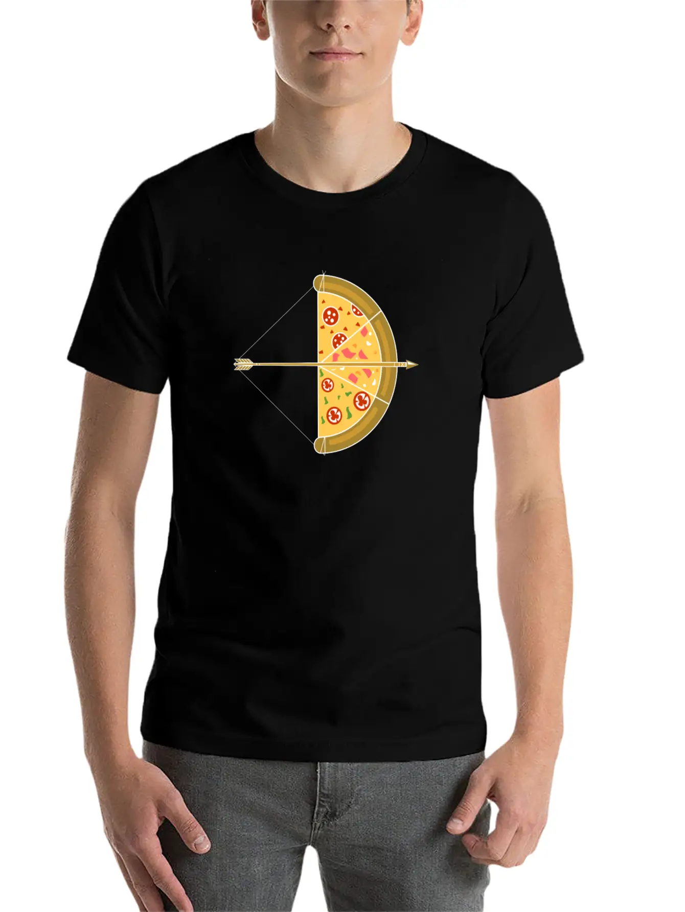 Arrow Pizza Basic Graphic T-Shirt – Daily Comfort In Soft Cotton
