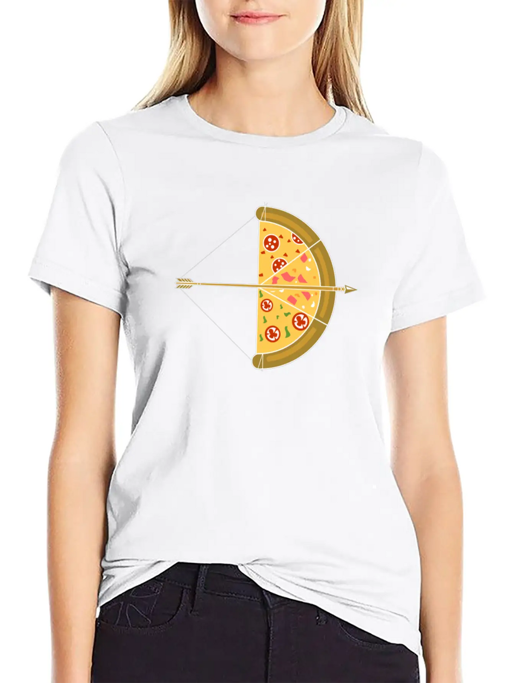 Arrow Pizza Basic Graphic T-Shirt – Daily Comfort In Soft Cotton
