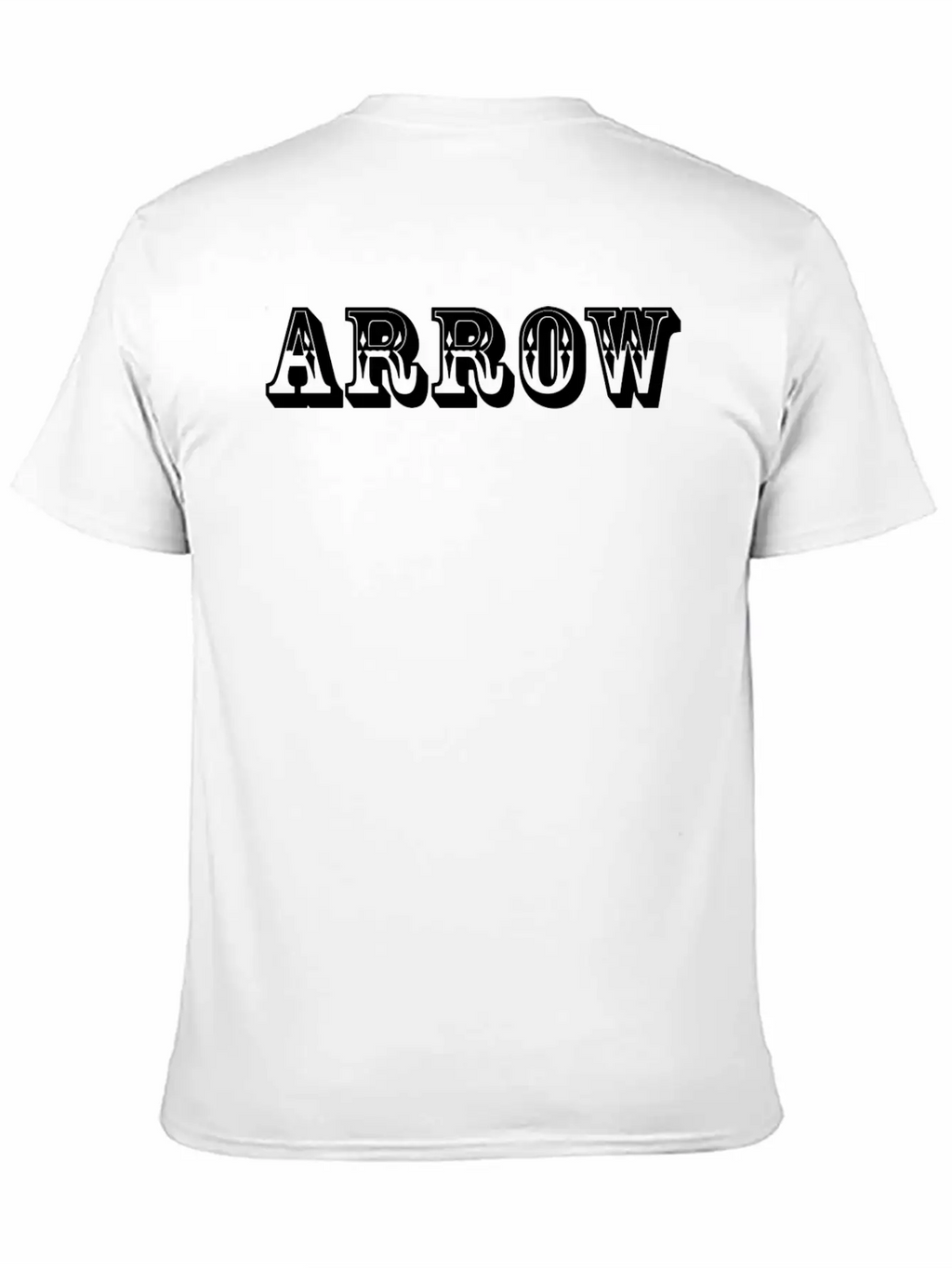 Arrow Text Design Relaxed Everyday Tee – Lightweight And Durable Cotton