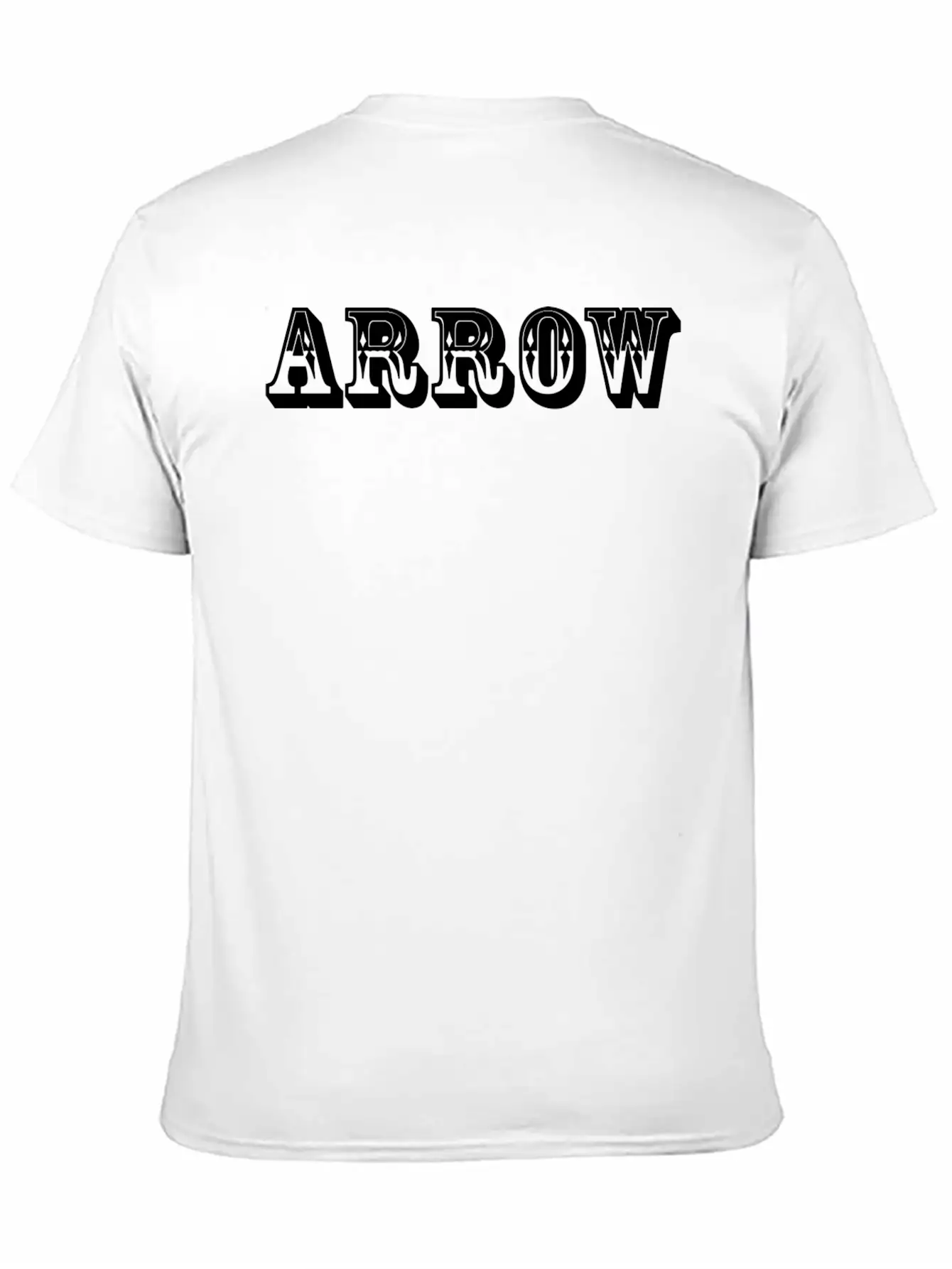 Arrow Text Design Relaxed Everyday Tee – Lightweight And Durable Cotton