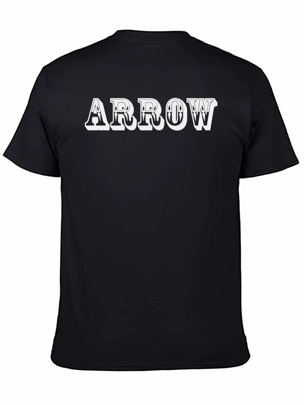 Arrow Text Design Relaxed Everyday Tee – Lightweight And Durable Cotton