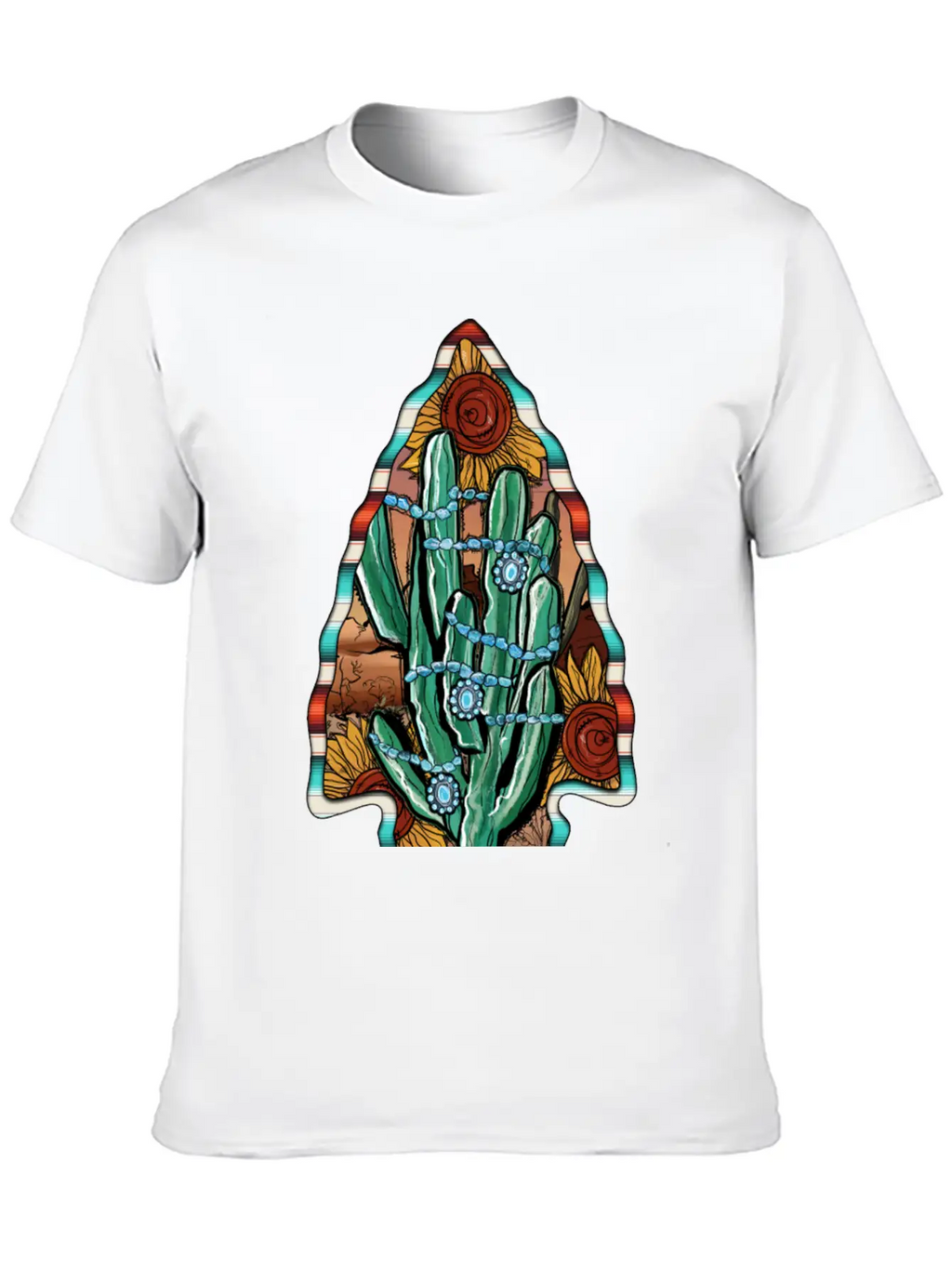Arrowhead Cactus Classic Cotton Tee – Unisex Comfort For Any Season