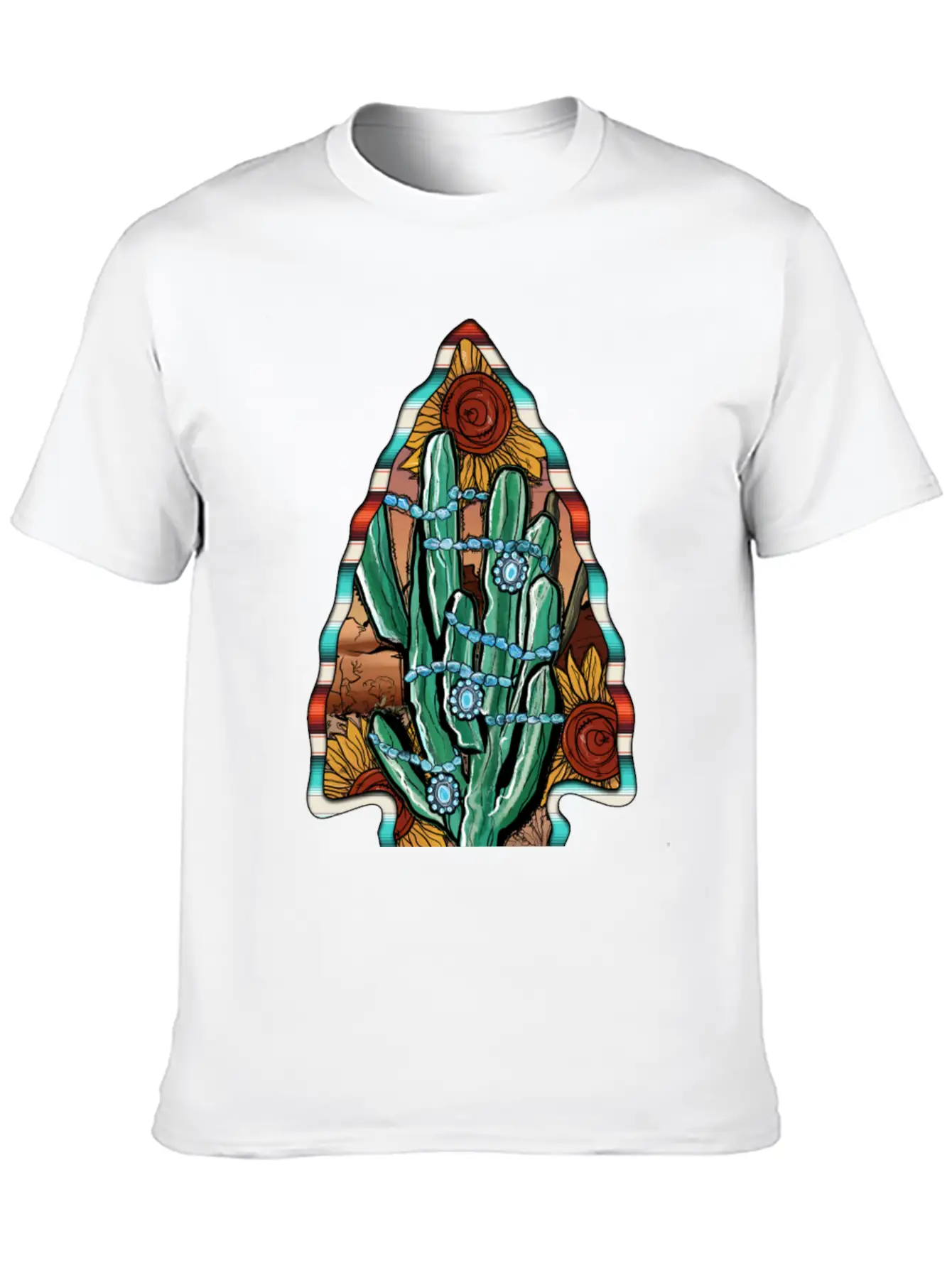 Arrowhead Cactus Classic Cotton Tee – Unisex Comfort For Any Season