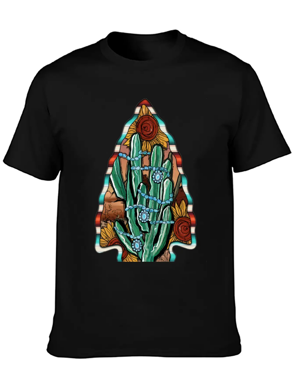 Arrowhead Cactus Classic Cotton Tee – Unisex Comfort For Any Season
