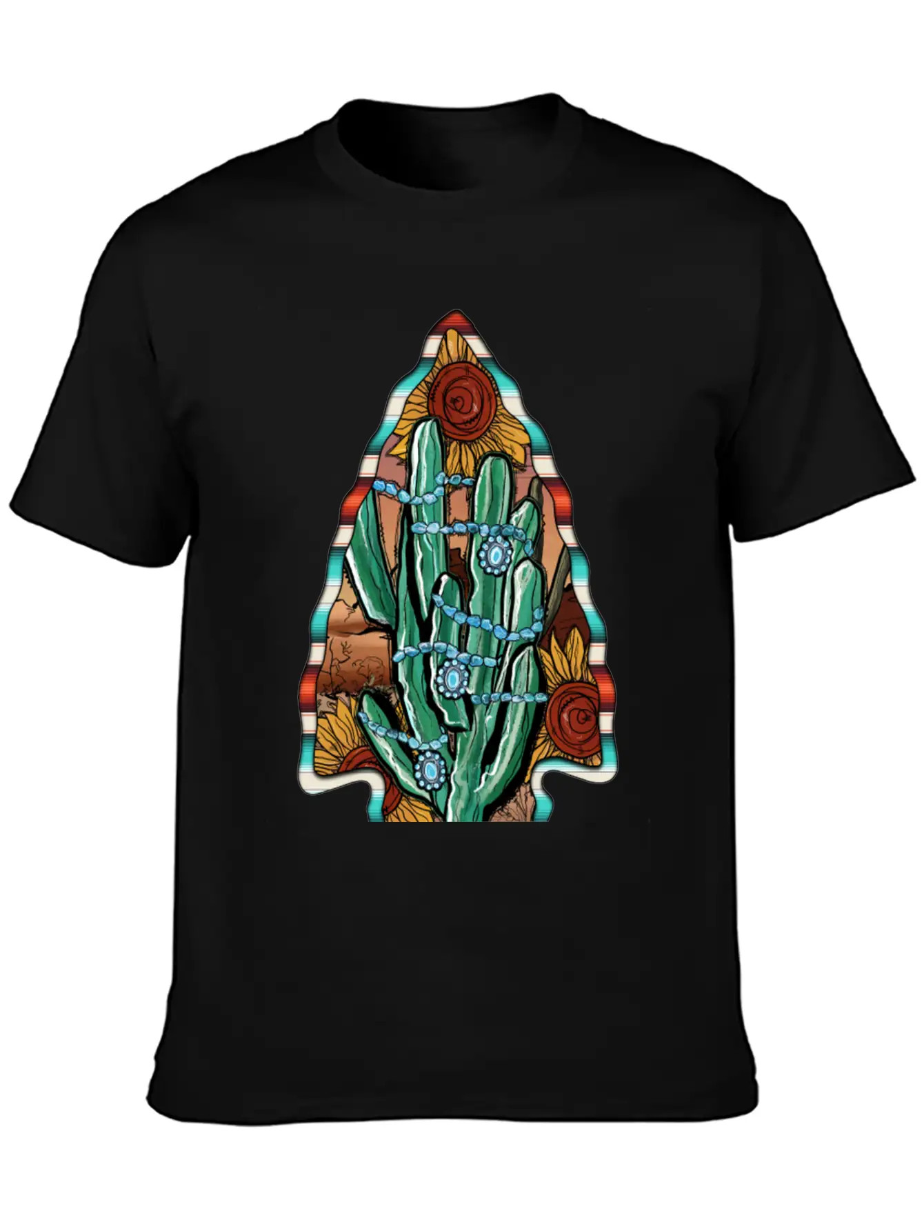 Arrowhead Cactus Classic Cotton Tee – Unisex Comfort For Any Season