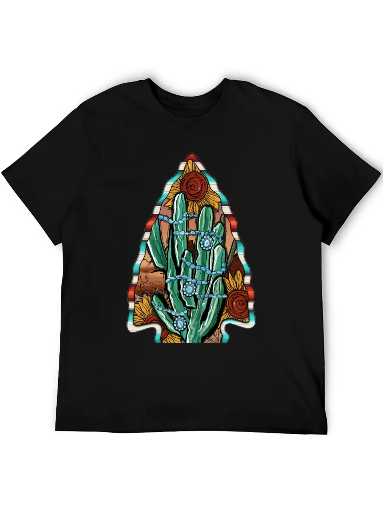 Arrowhead Cactus Classic Cotton Tee – Unisex Comfort For Any Season