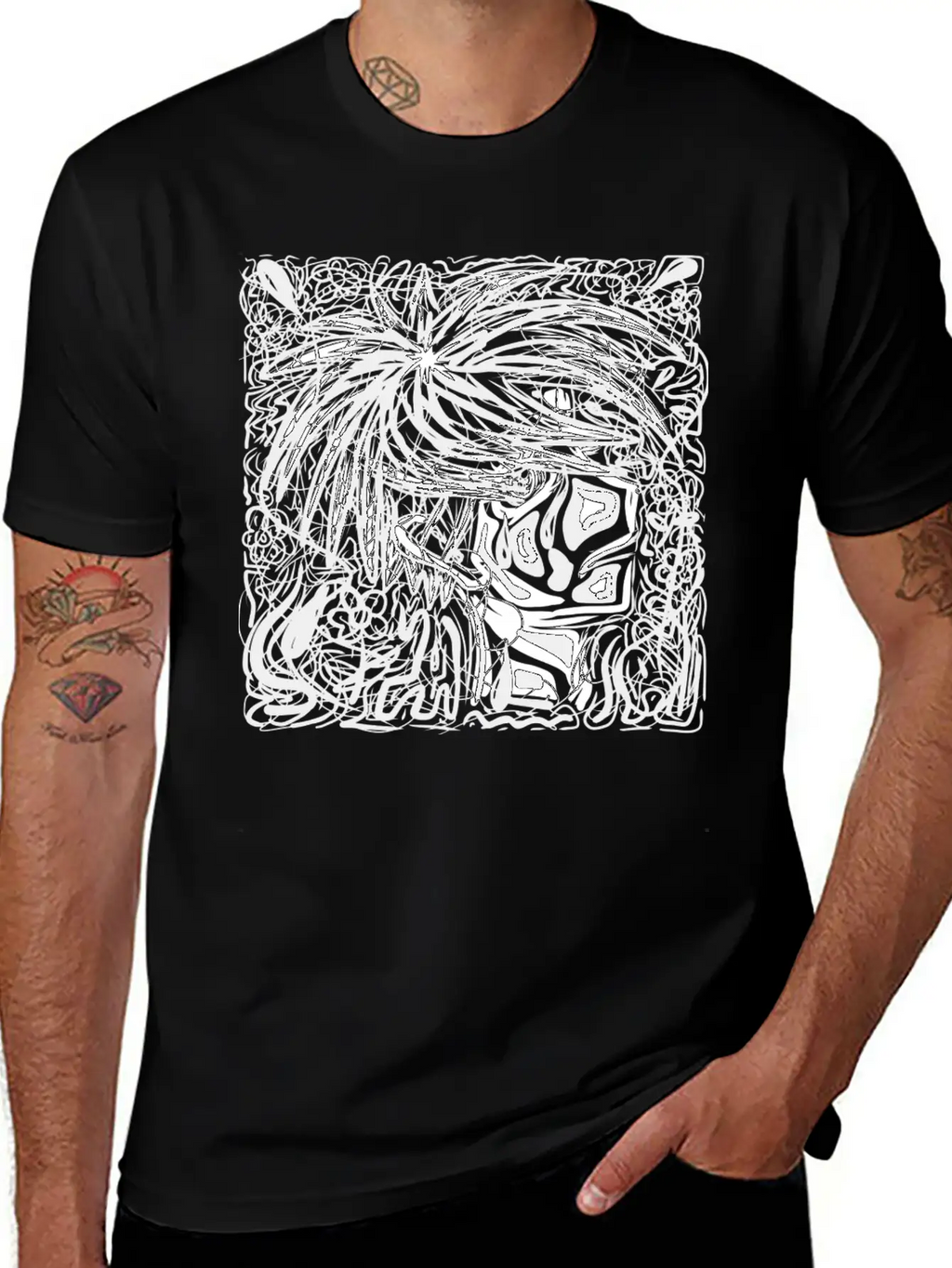 Art Abstract Anime Relaxed Everyday Tee – Lightweight And Durable Cotton