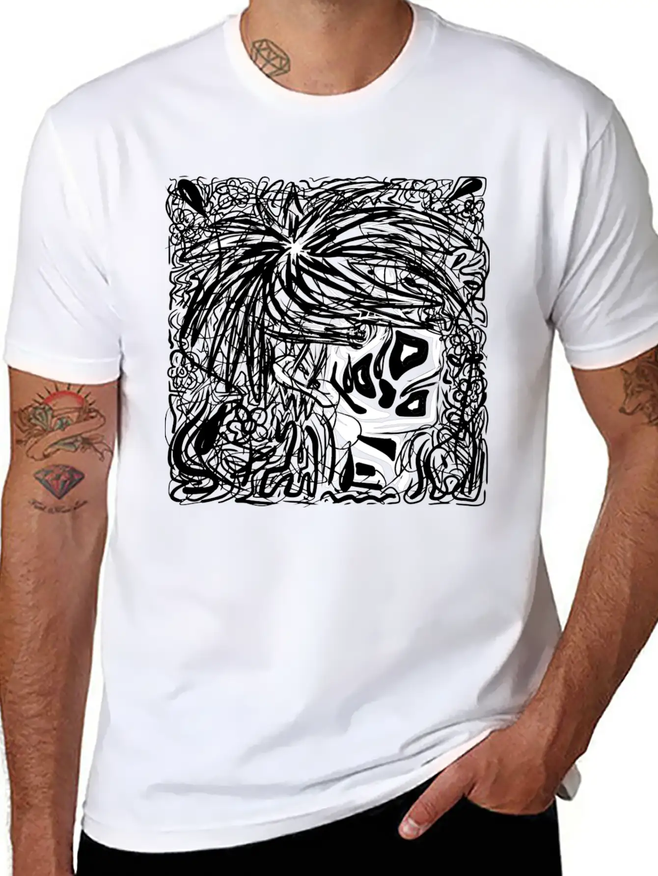 Art Abstract Anime Relaxed Everyday Tee – Lightweight And Durable Cotton