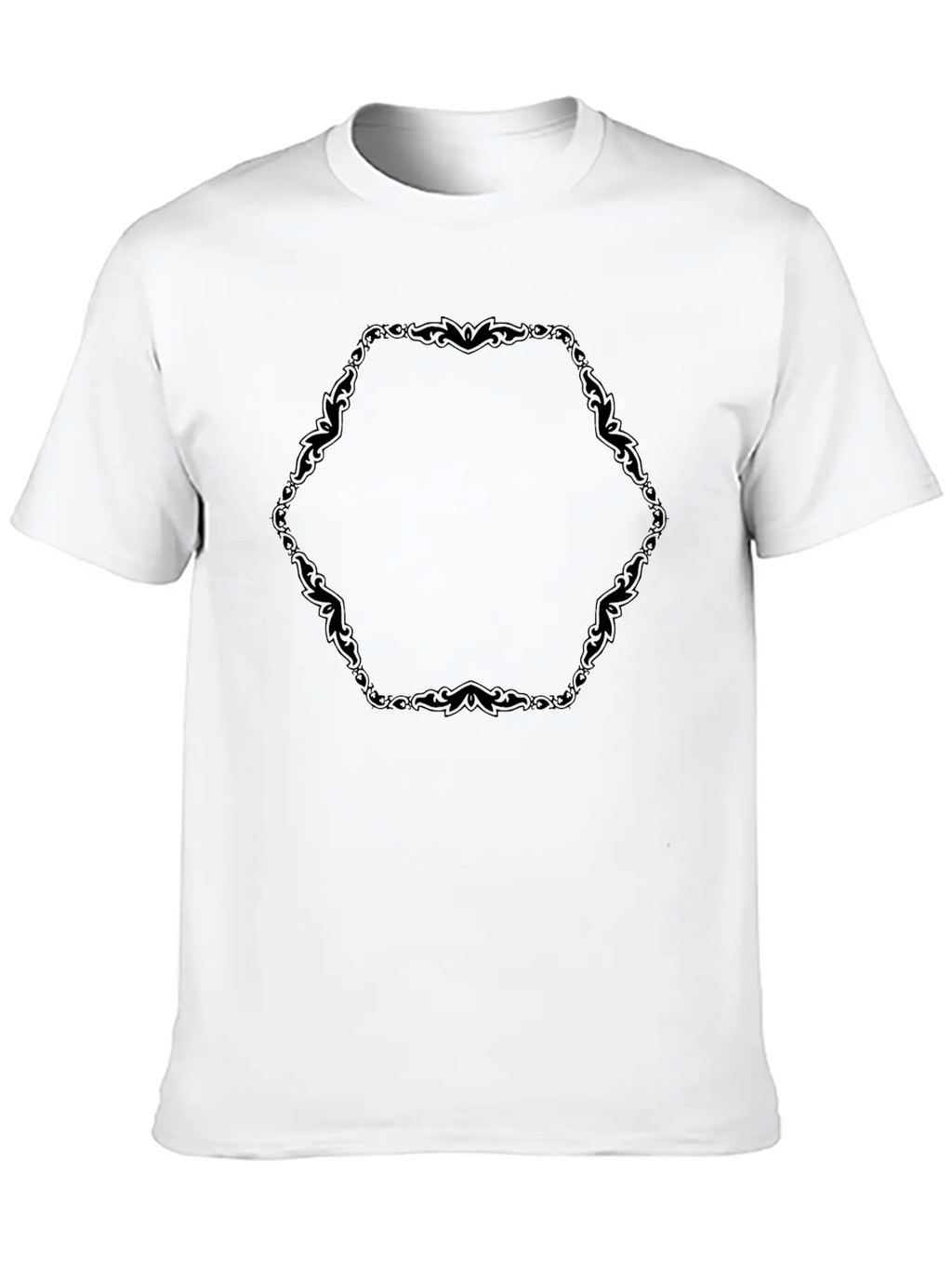 Art Deco Frame 3 Classic Cotton Tee – Unisex Comfort For Any Season