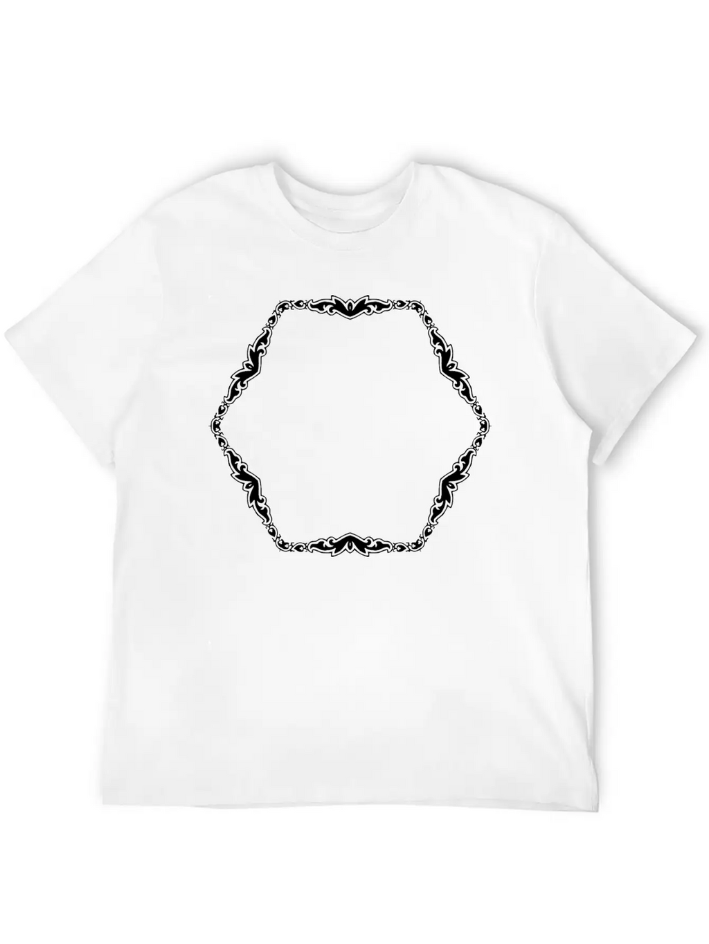 Art Deco Frame 3 Classic Cotton Tee – Unisex Comfort For Any Season