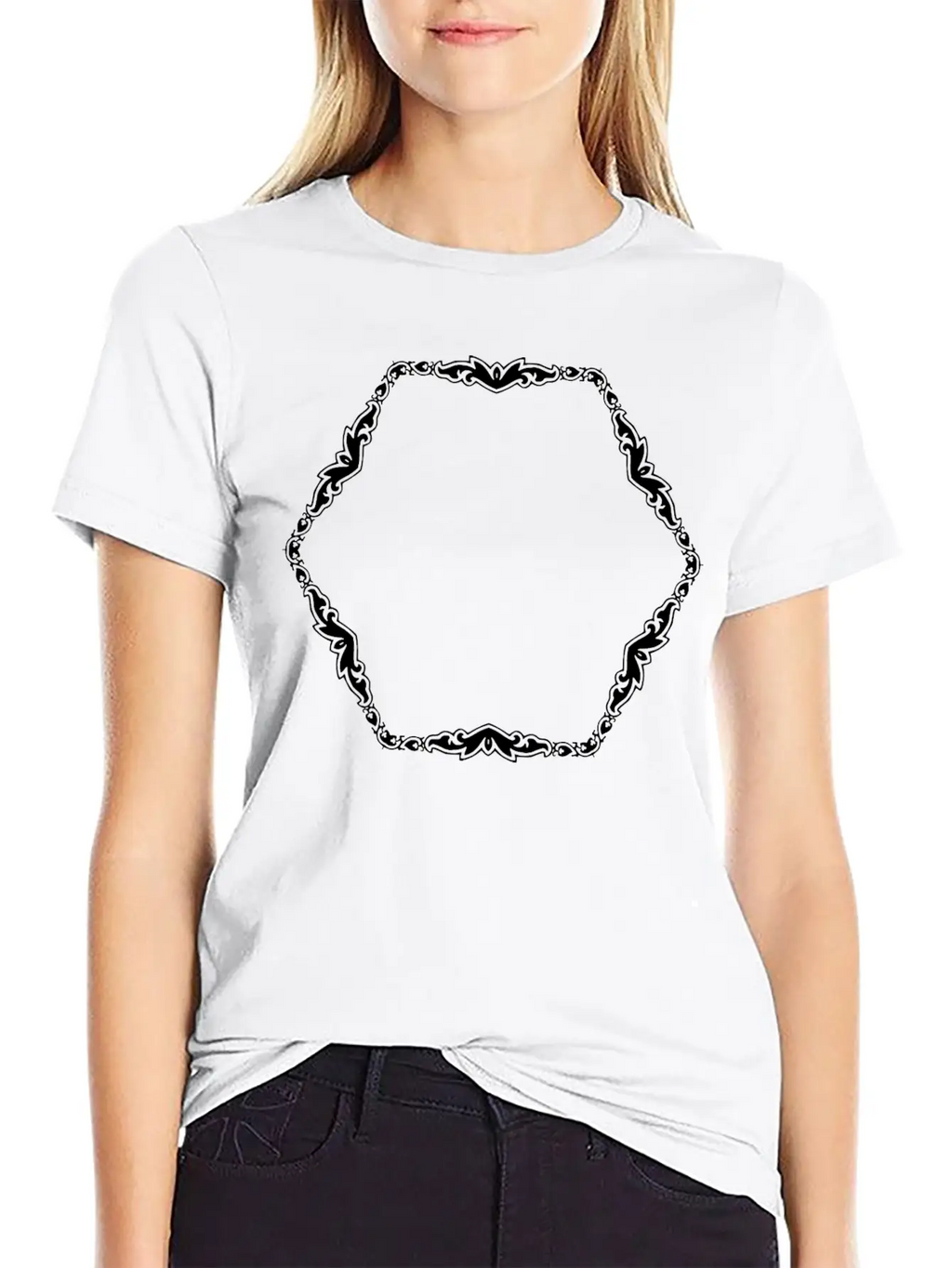 Art Deco Frame 3 Classic Cotton Tee – Unisex Comfort For Any Season