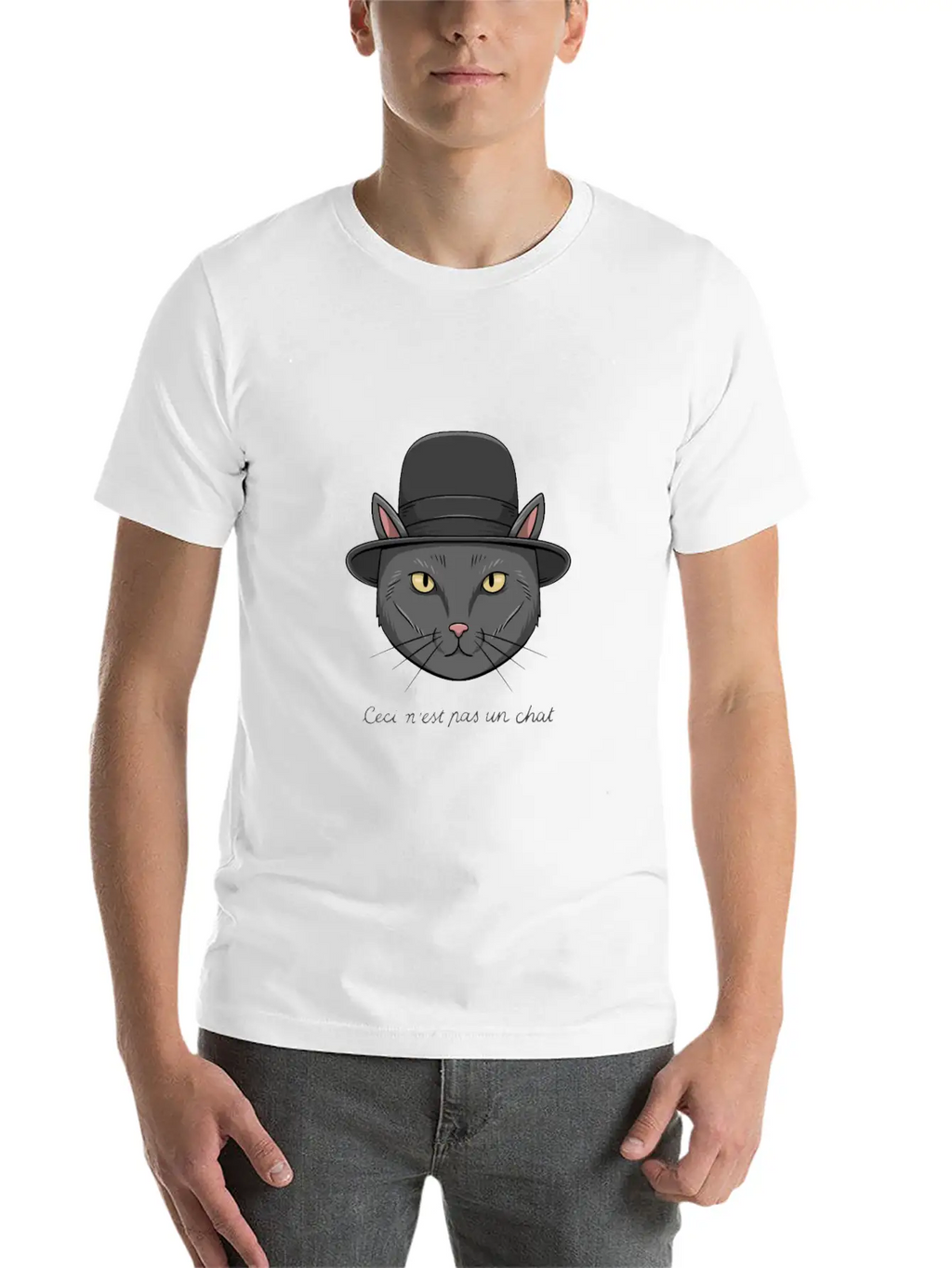 Art History Fine Arts Surrealism Cat For An Art Basic Graphic T-Shirt – Daily Comfort In Soft Cotton