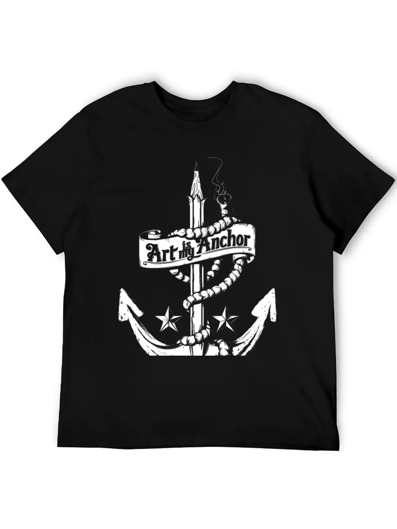 Art Is My Anchor Breathable Graphic T-Shirt – Perfect For Casual Days