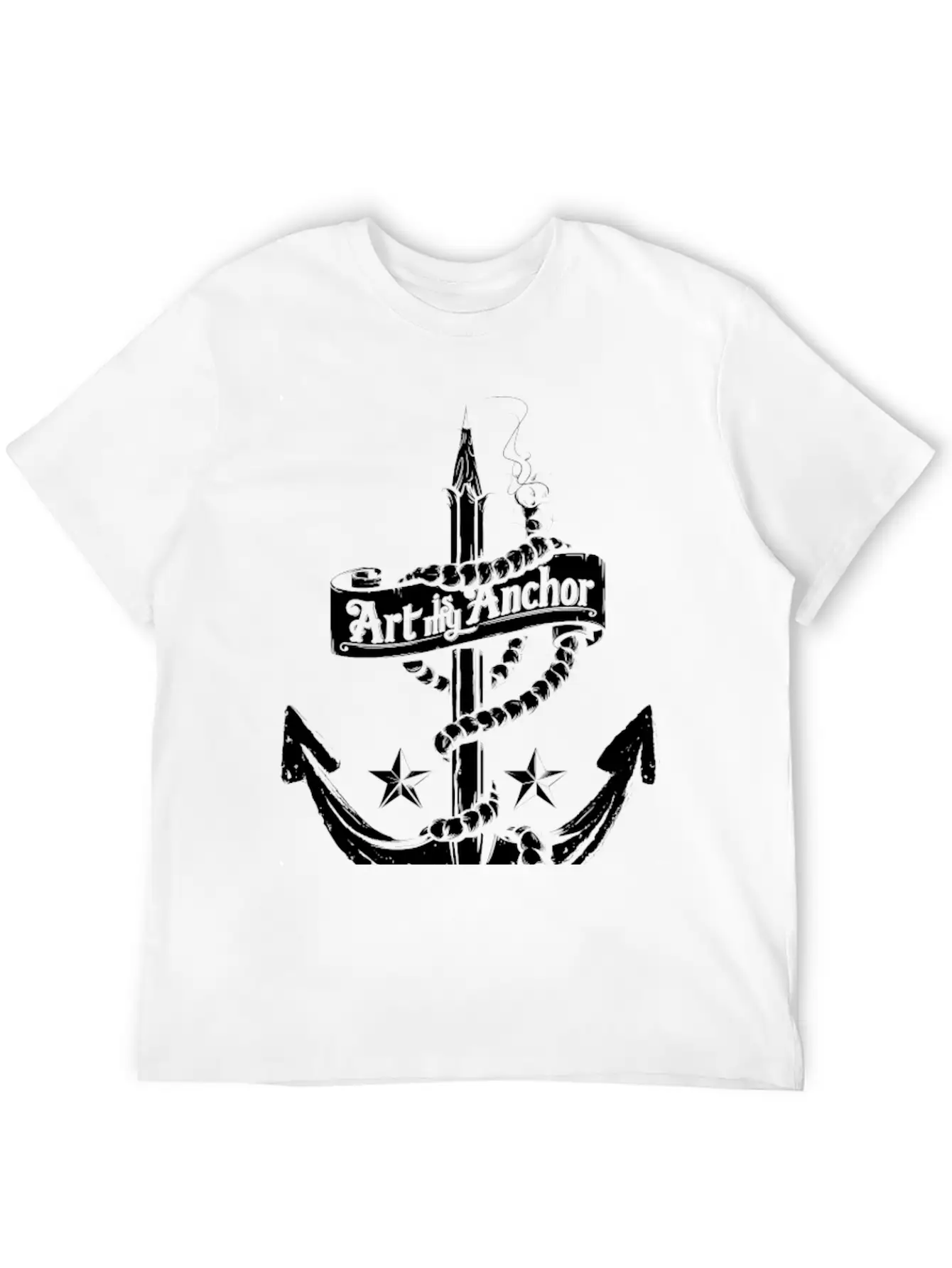 Art Is My Anchor Breathable Graphic T-Shirt – Perfect For Casual Days
