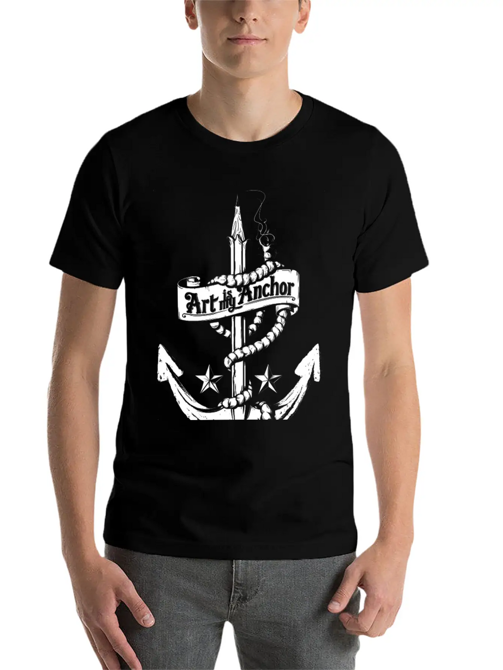 Art Is My Anchor Breathable Graphic T-Shirt – Perfect For Casual Days
