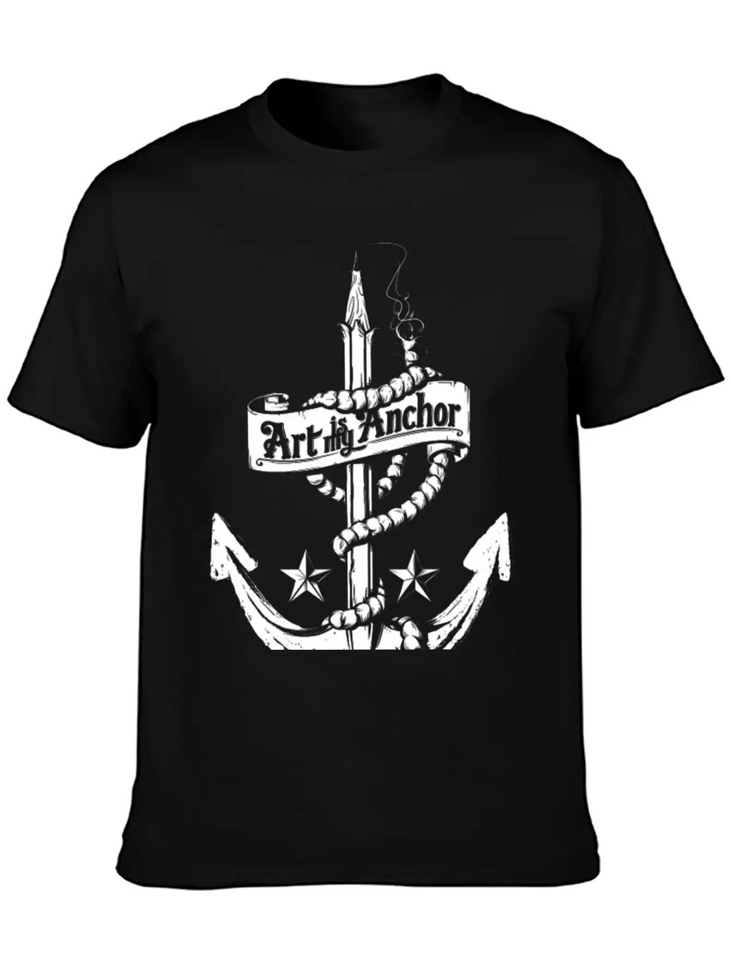 Art Is My Anchor Breathable Graphic T-Shirt – Perfect For Casual Days