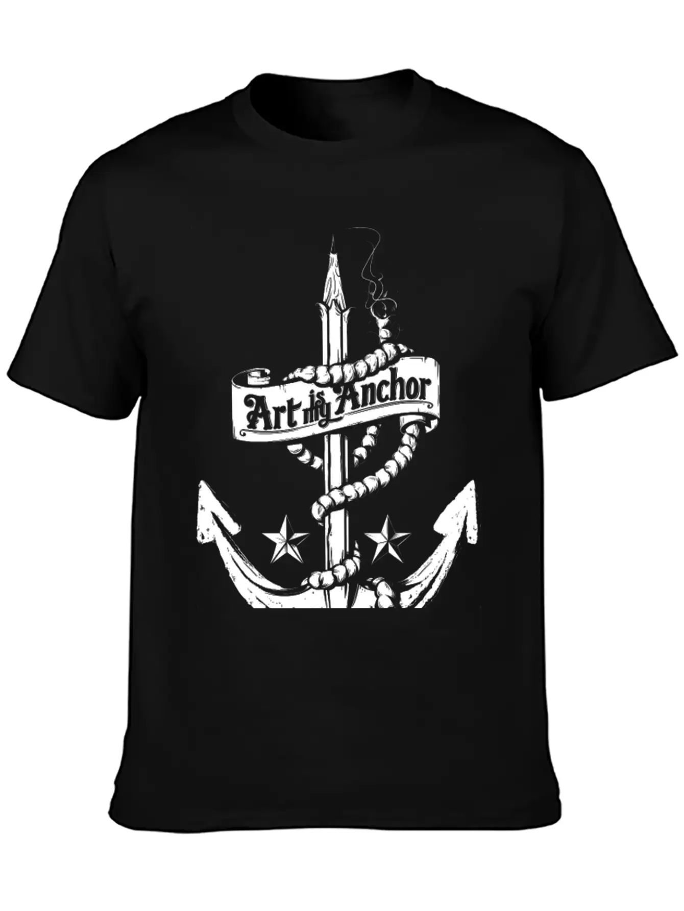 Art Is My Anchor Breathable Graphic T-Shirt – Perfect For Casual Days