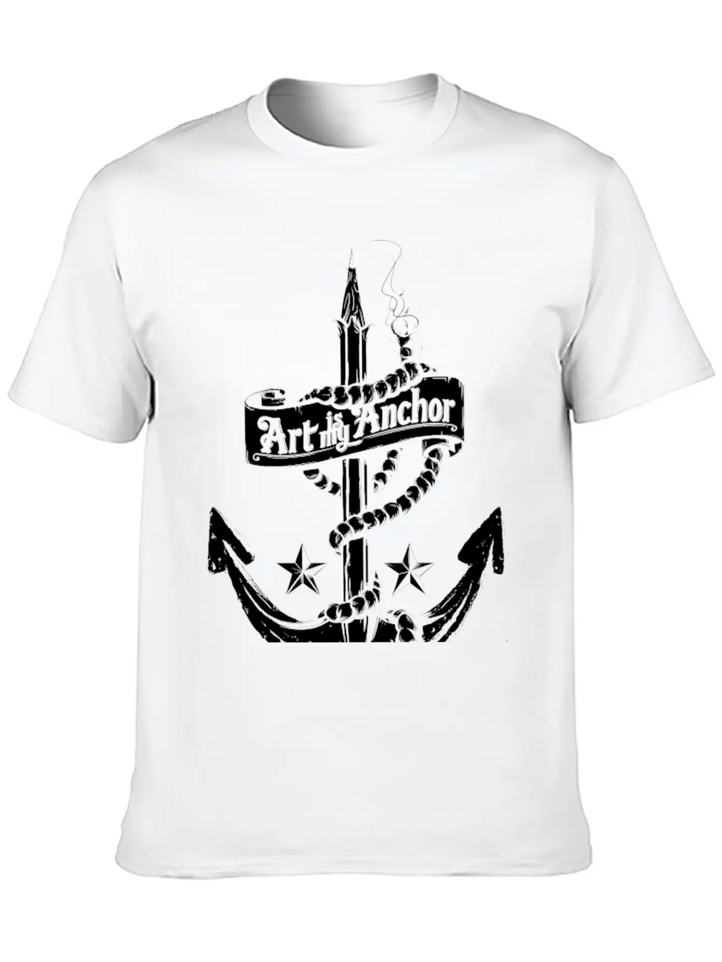 Art Is My Anchor Breathable Graphic T-Shirt – Perfect For Casual Days