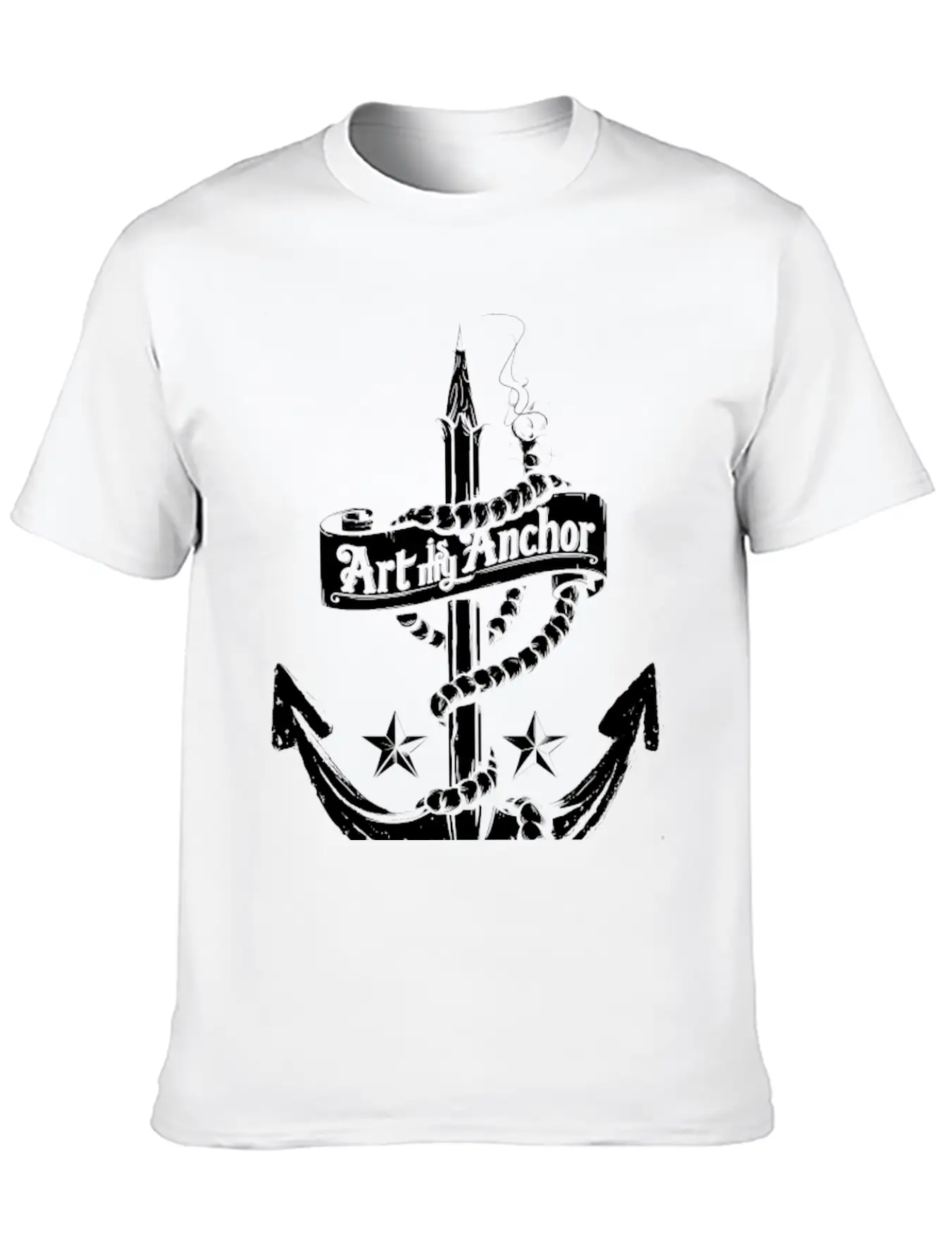 Art Is My Anchor Breathable Graphic T-Shirt – Perfect For Casual Days