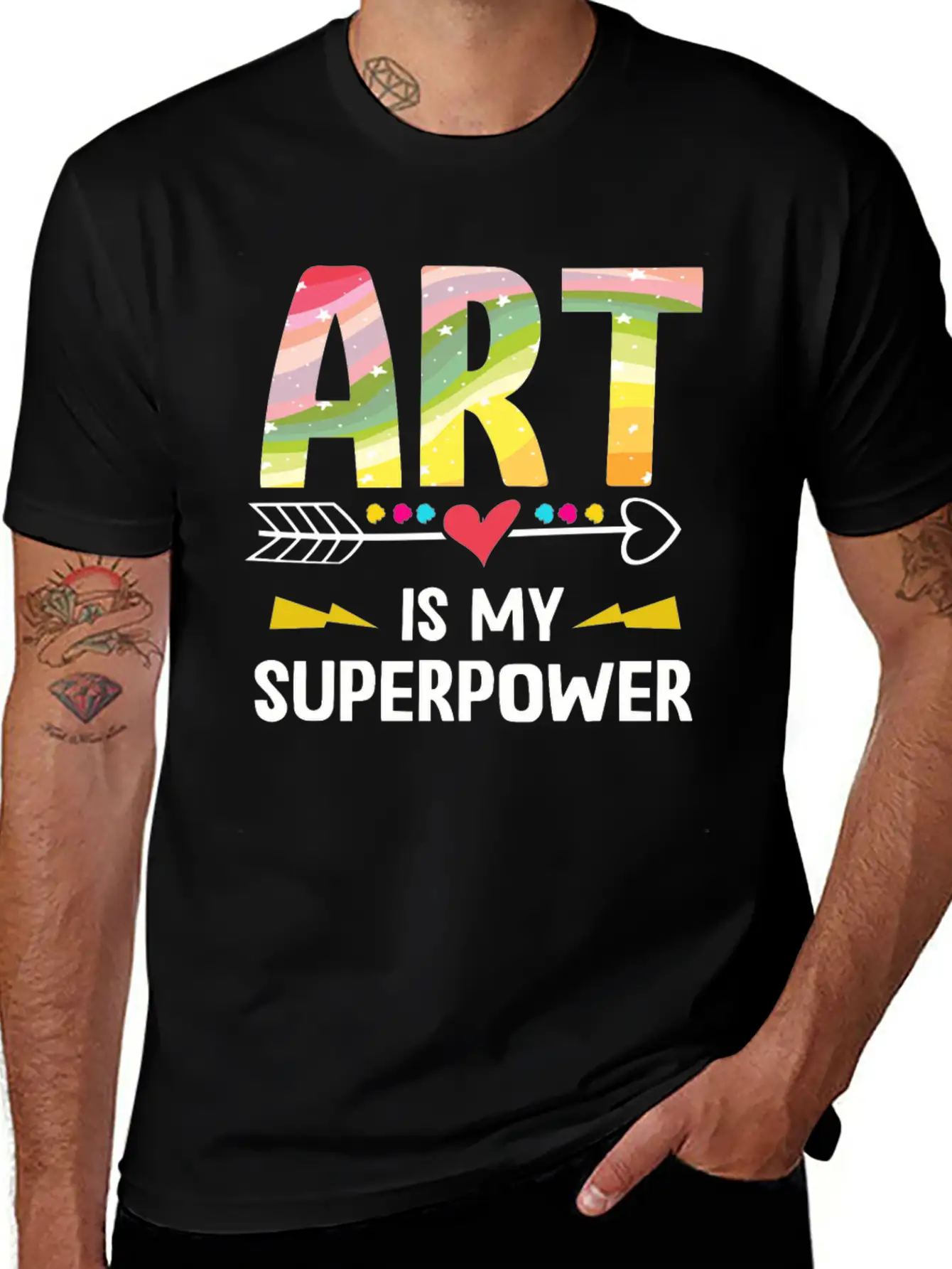 Art Is My Superpower Essential Cotton Tee For Daily Outfits – Unisex Style