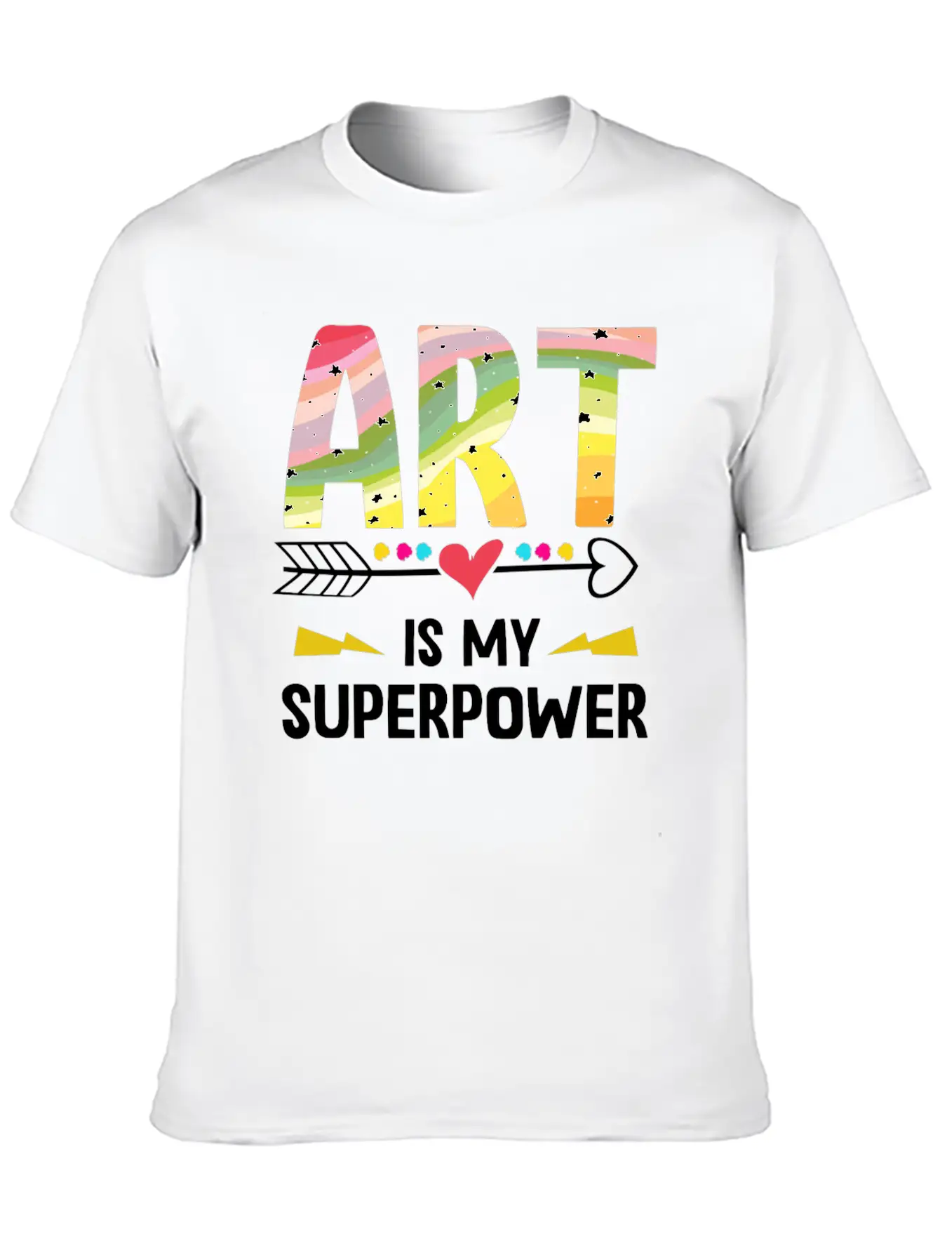 Art Is My Superpower Essential Cotton Tee For Daily Outfits – Unisex Style