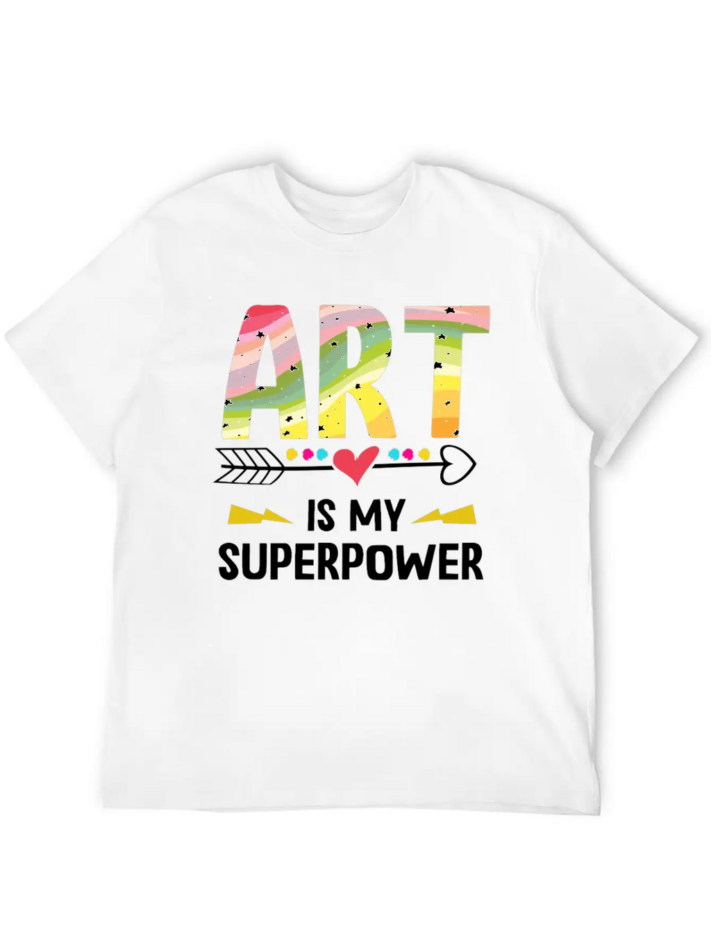 Art Is My Superpower Essential Cotton Tee For Daily Outfits – Unisex Style