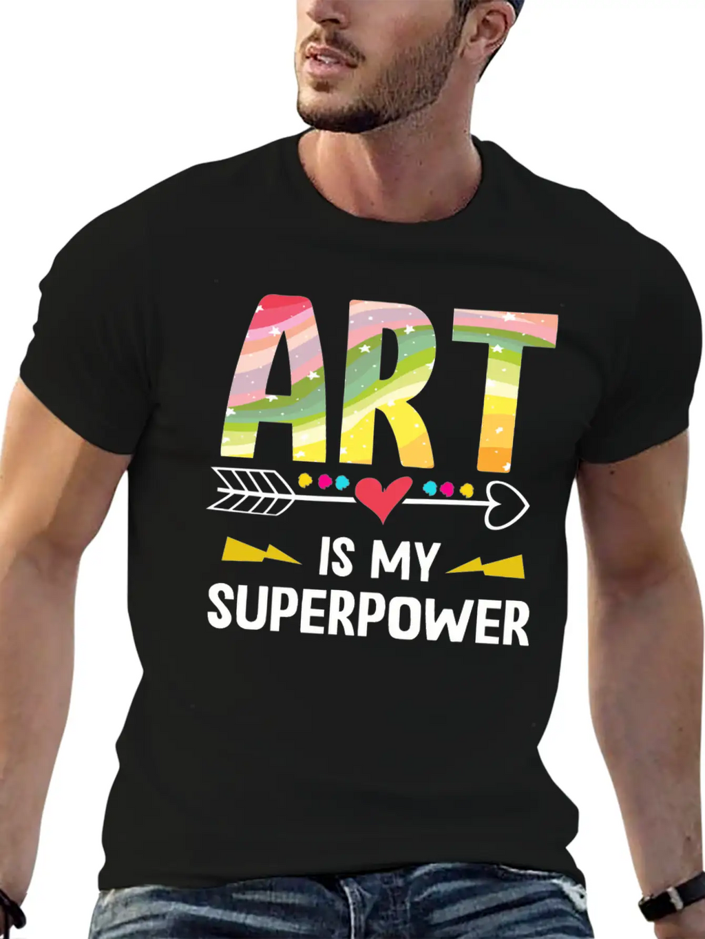 Art Is My Superpower Essential Cotton Tee For Daily Outfits – Unisex Style