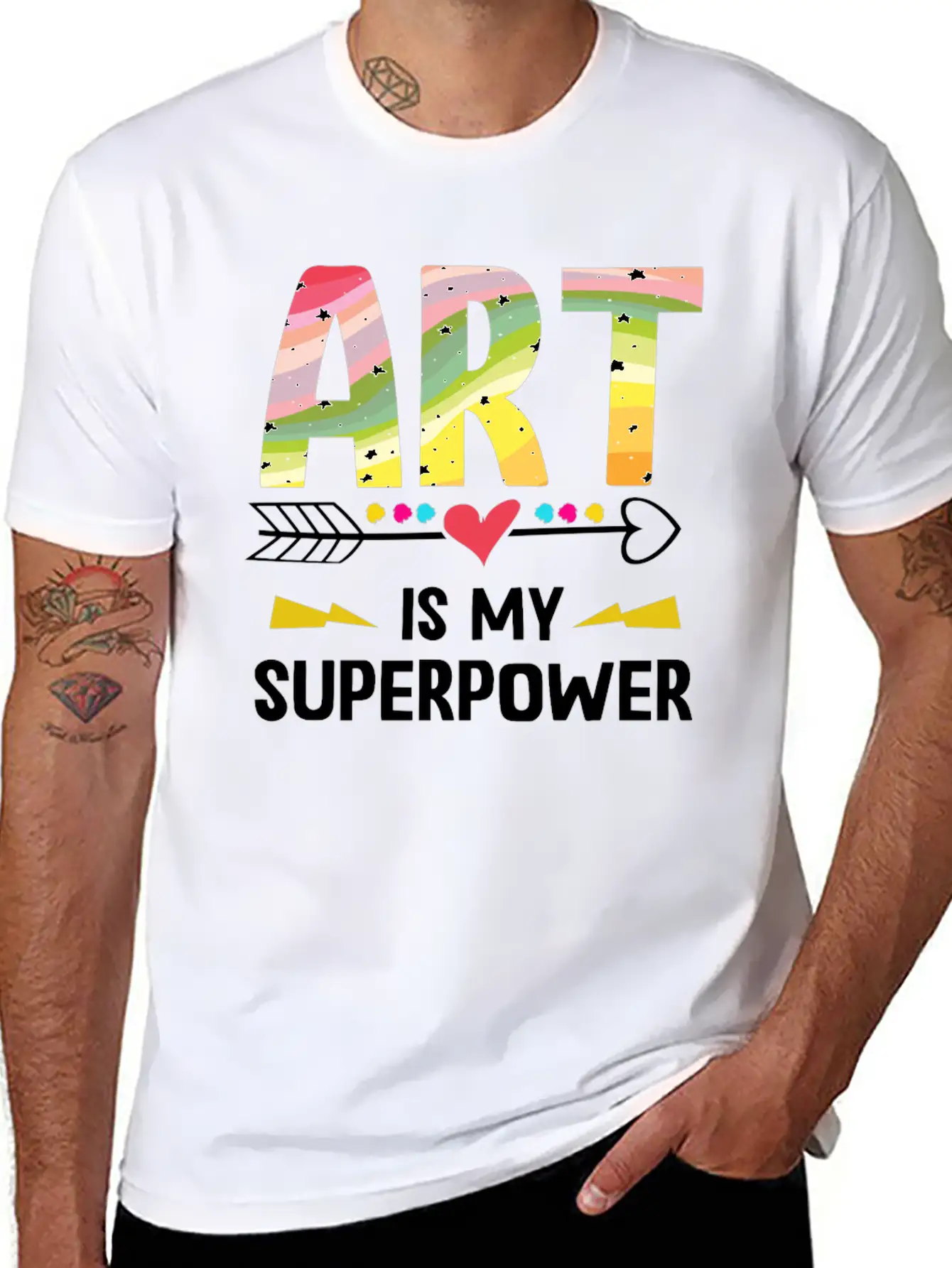 Art Is My Superpower Essential Cotton Tee For Daily Outfits – Unisex Style