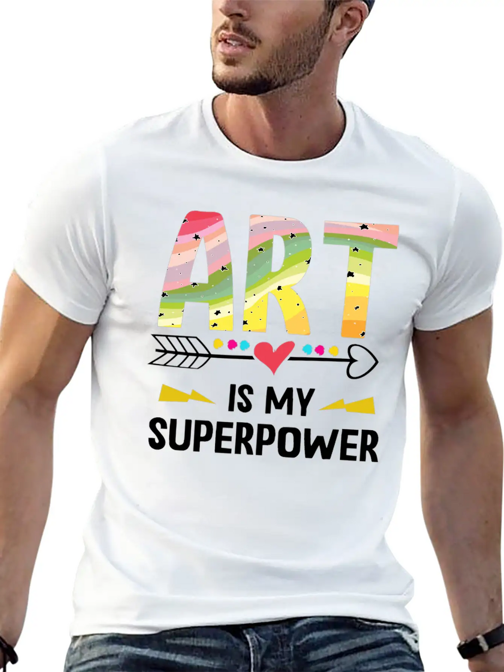 Art Is My Superpower Essential Cotton Tee For Daily Outfits – Unisex Style
