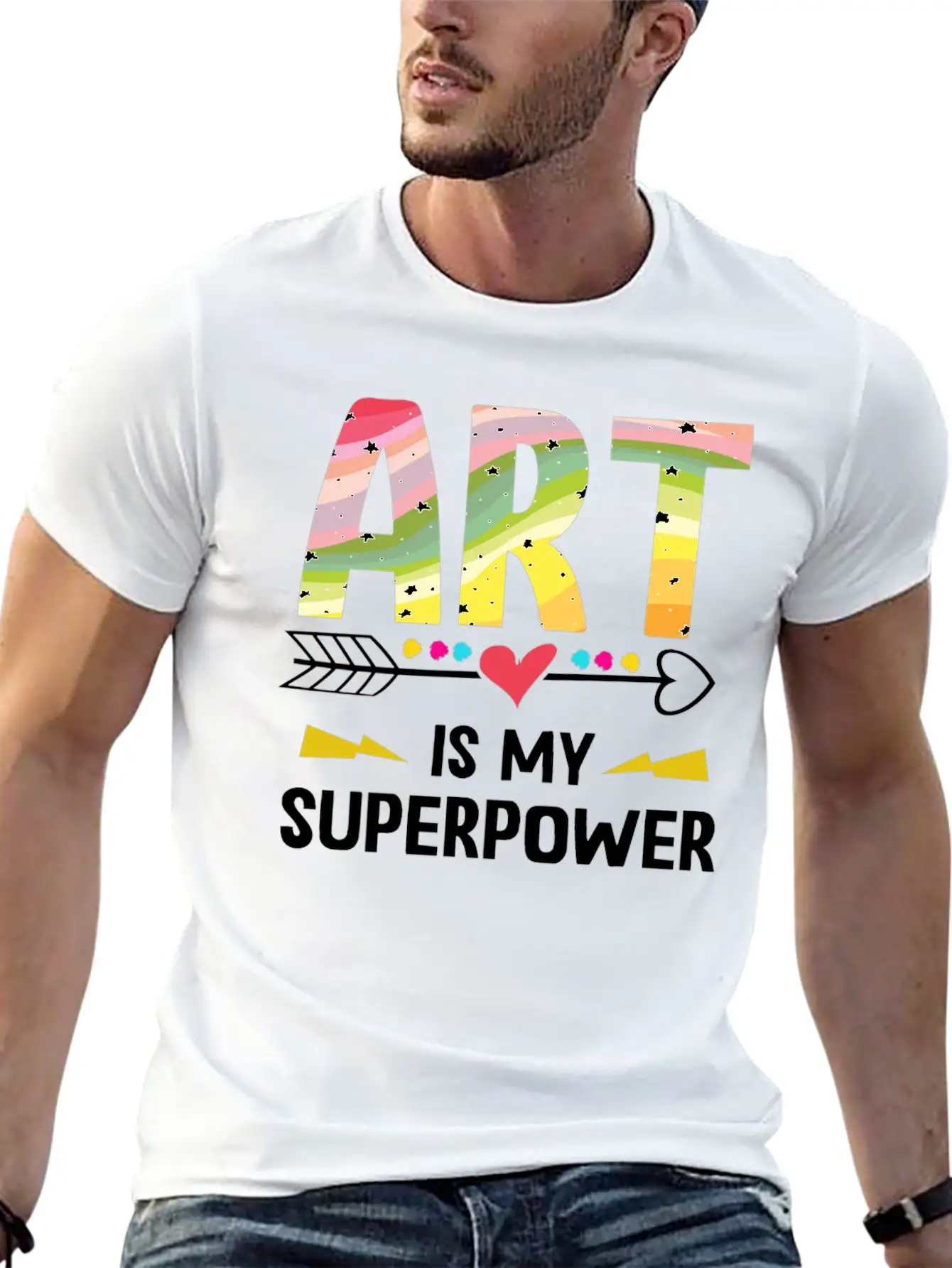 Art Is My Superpower Essential Cotton Tee For Daily Outfits – Unisex Style