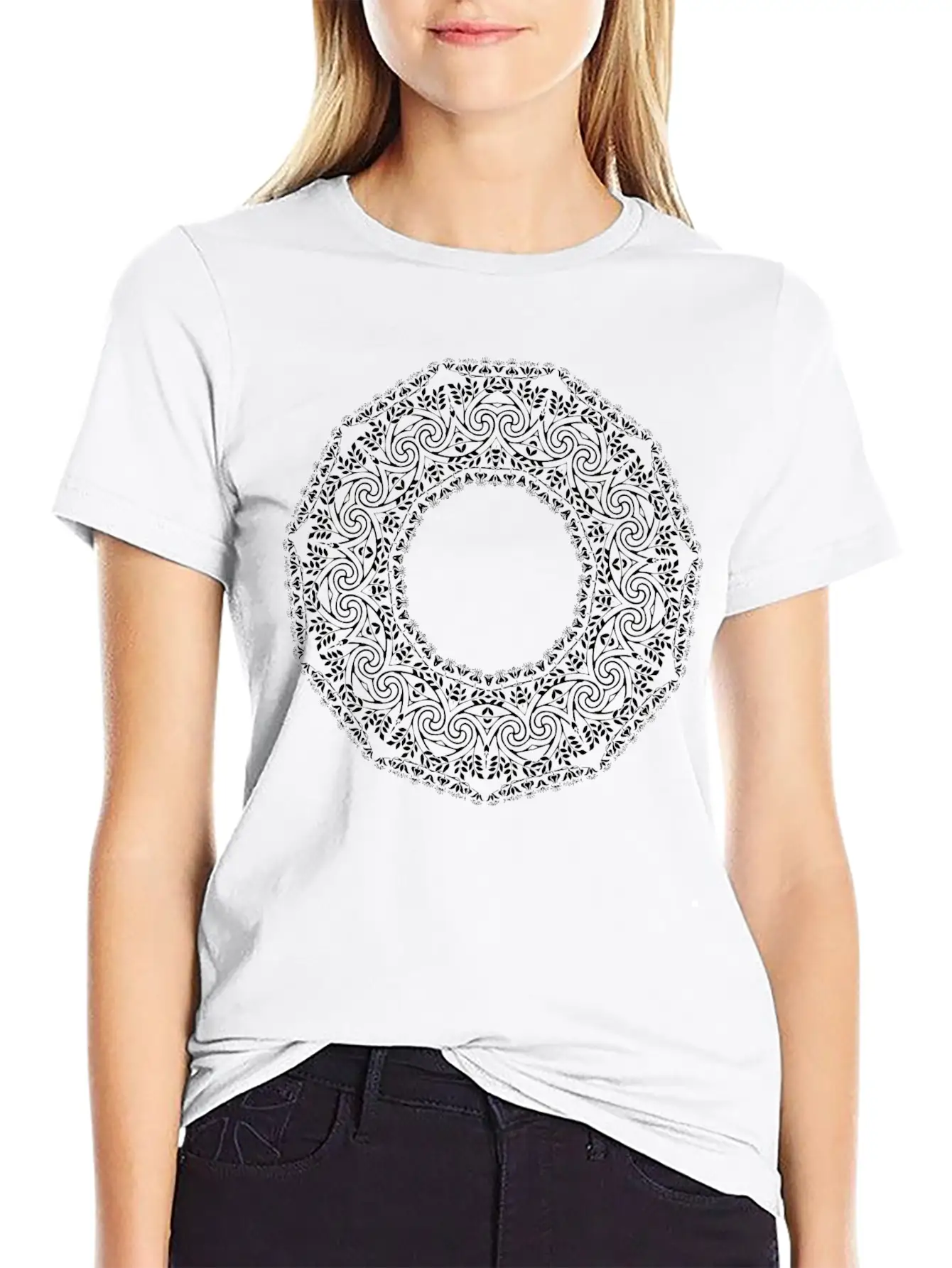 Art Nouveau Design 7 Breathable Graphic T-Shirt – Perfect For Casual Days