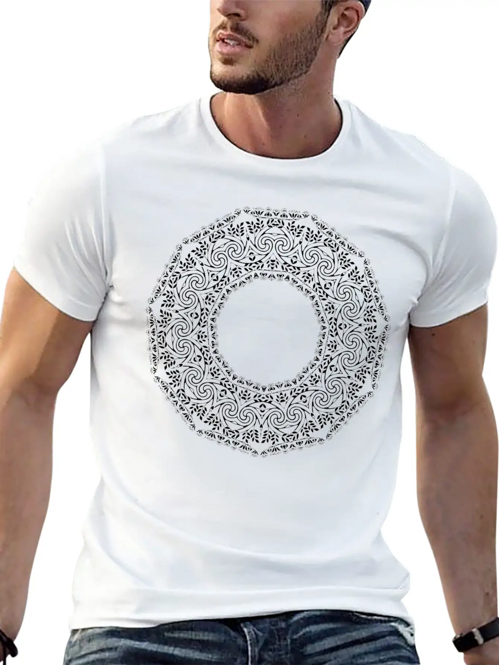 Art Nouveau Design 7 Breathable Graphic T-Shirt – Perfect For Casual Days