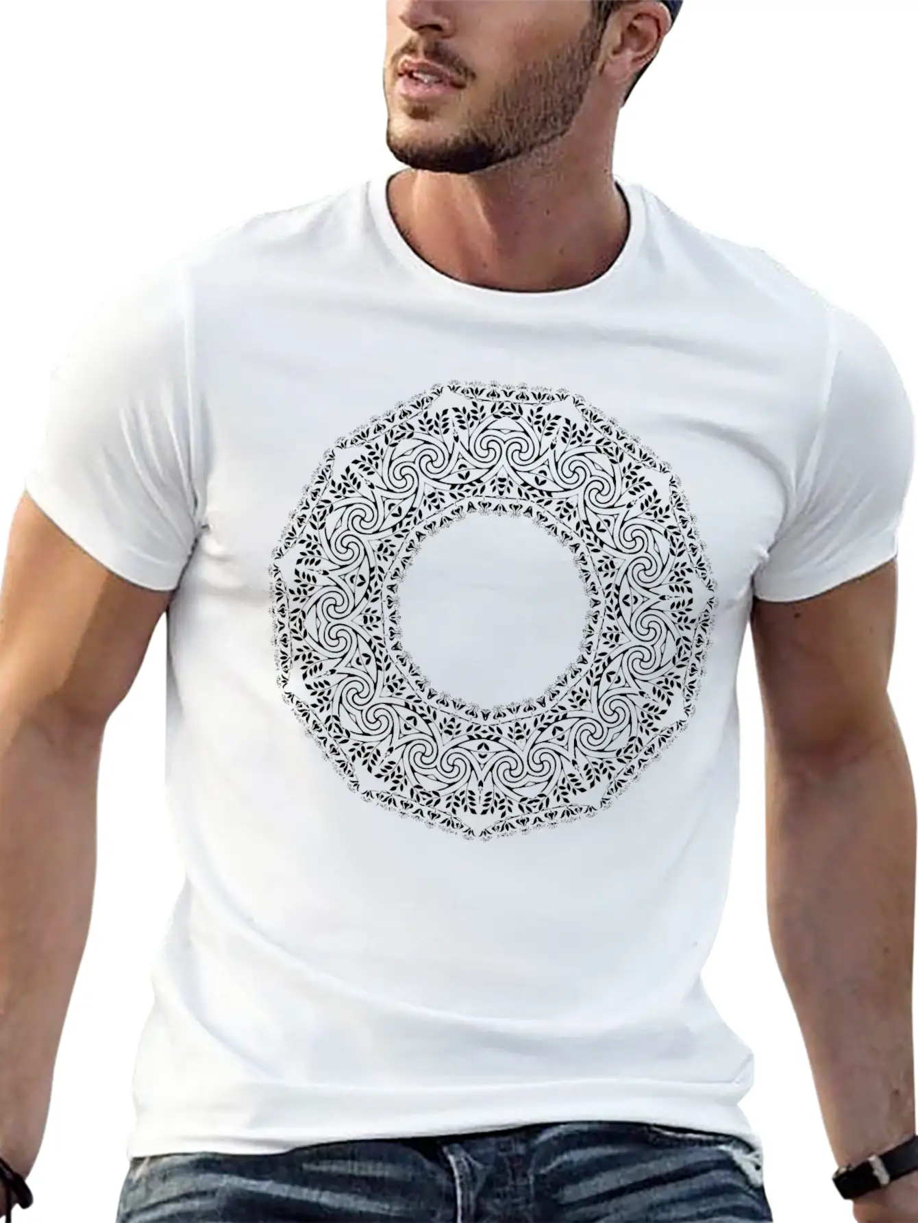 Art Nouveau Design 7 Breathable Graphic T-Shirt – Perfect For Casual Days