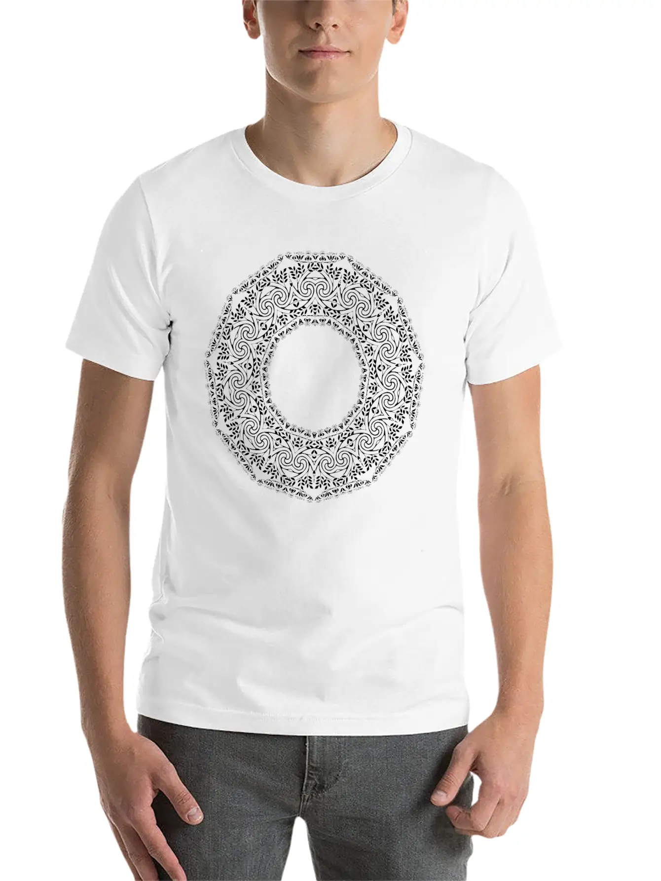 Art Nouveau Design 7 Breathable Graphic T-Shirt – Perfect For Casual Days