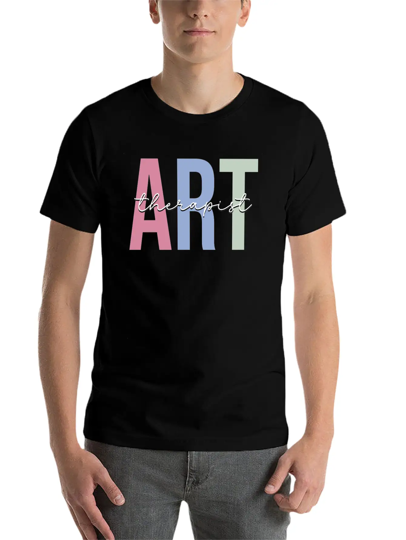 Art Therapy Art Teacher Basic Graphic T-Shirt – Daily Comfort In Soft Cotton