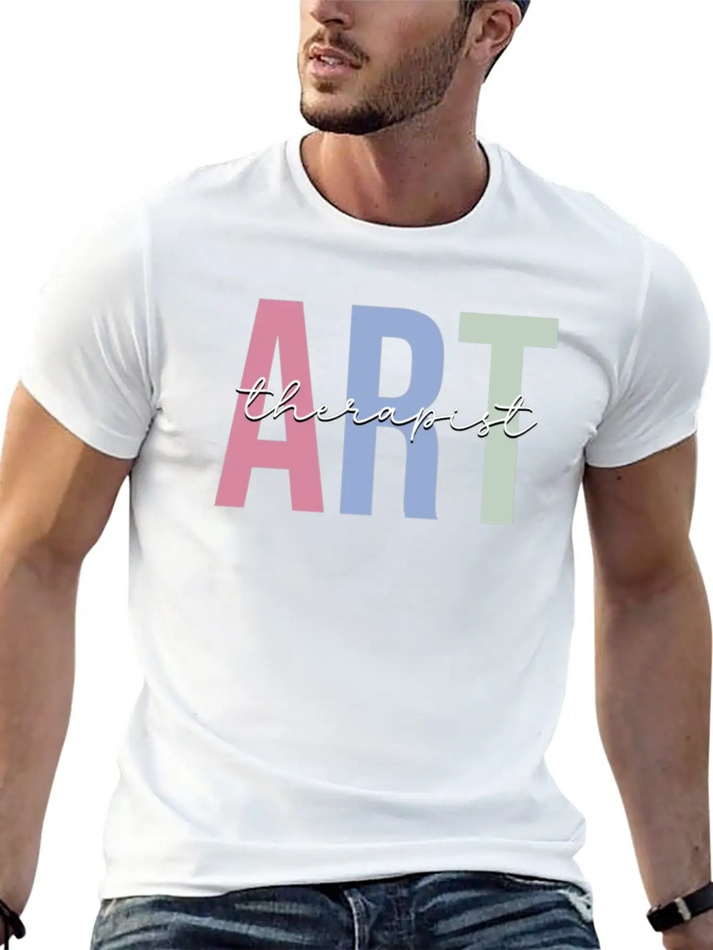 Art Therapy Art Teacher Basic Graphic T-Shirt – Daily Comfort In Soft Cotton