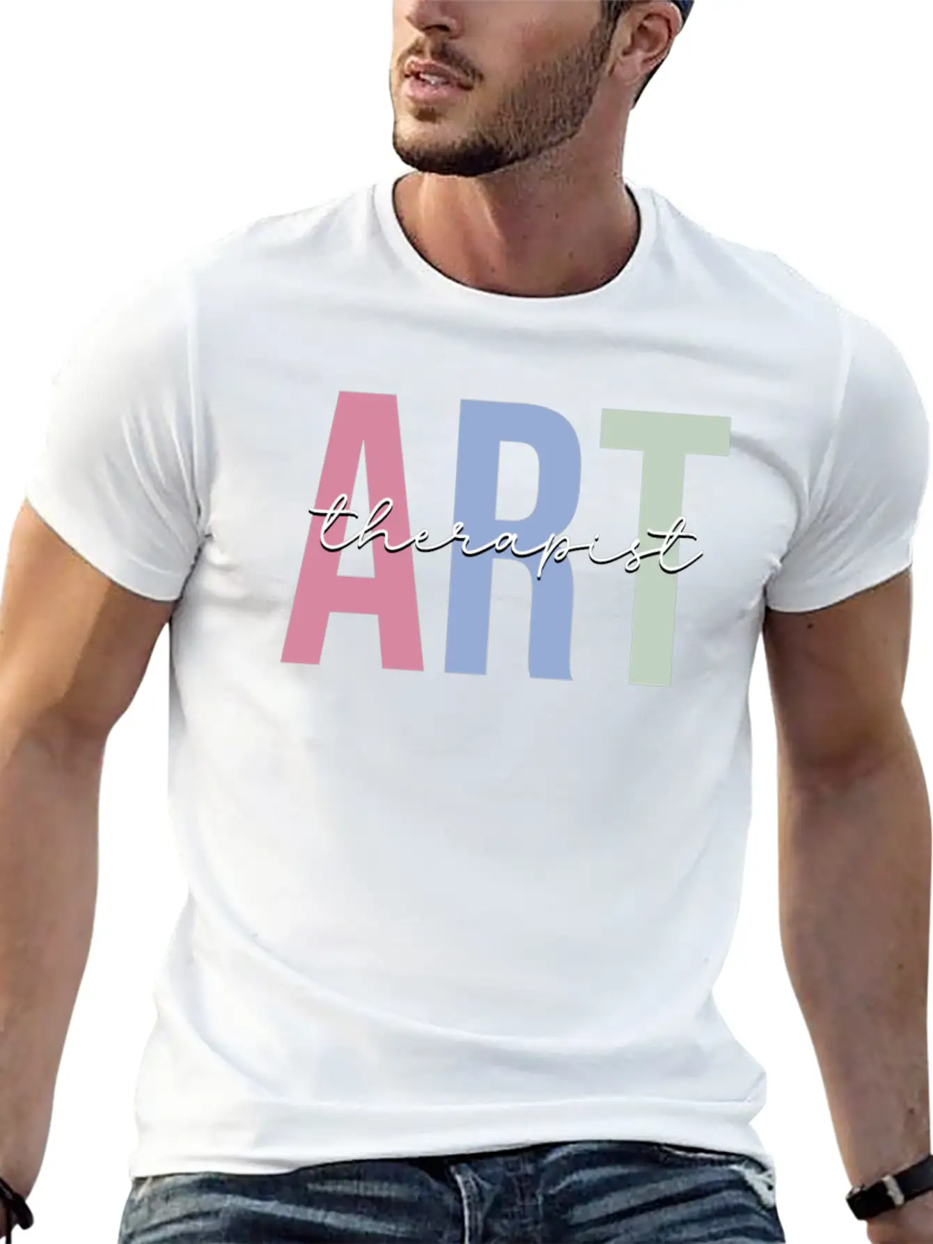 Art Therapy Art Teacher Basic Graphic T-Shirt – Daily Comfort In Soft Cotton