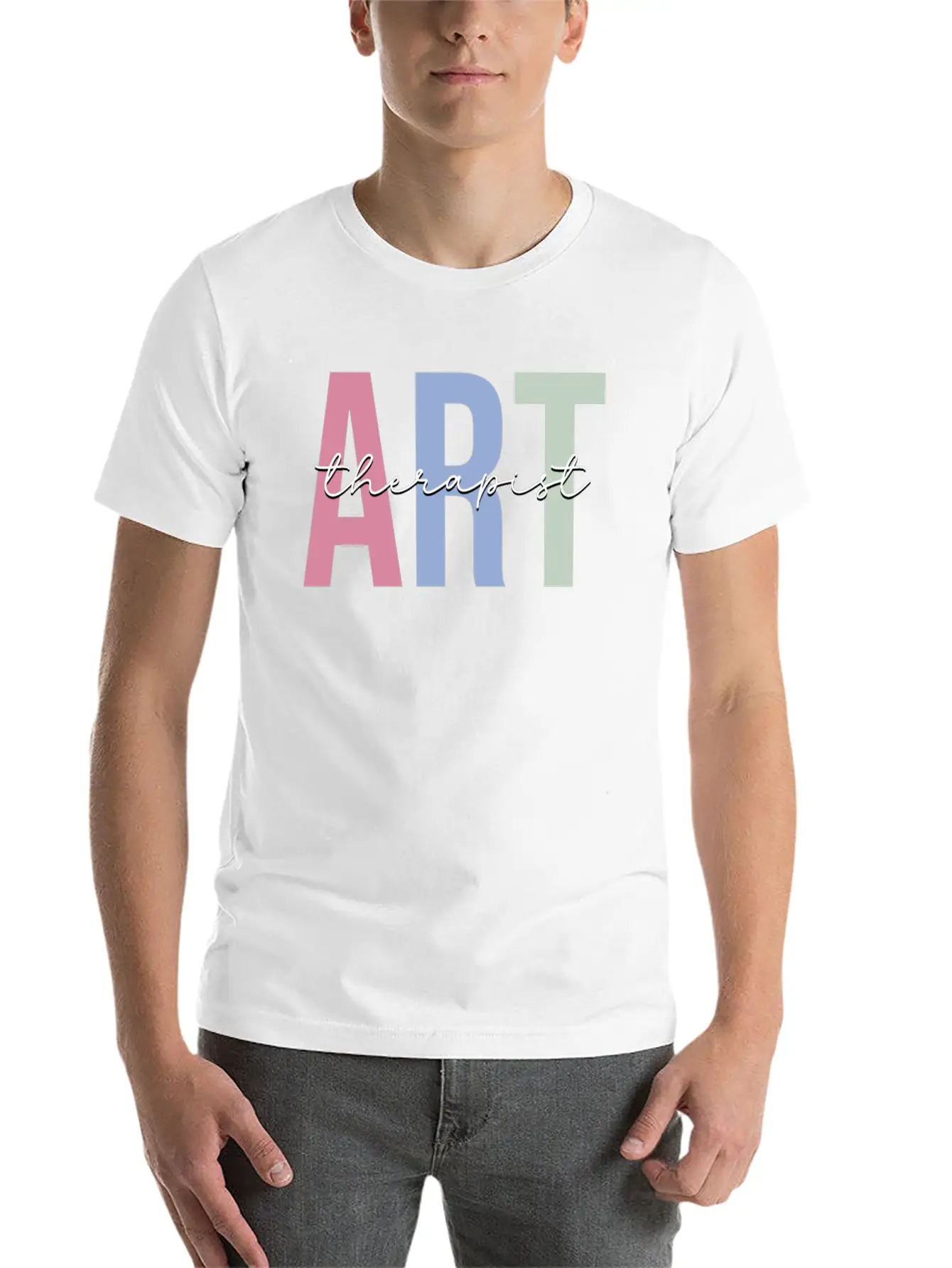 Art Therapy Art Teacher Basic Graphic T-Shirt – Daily Comfort In Soft Cotton