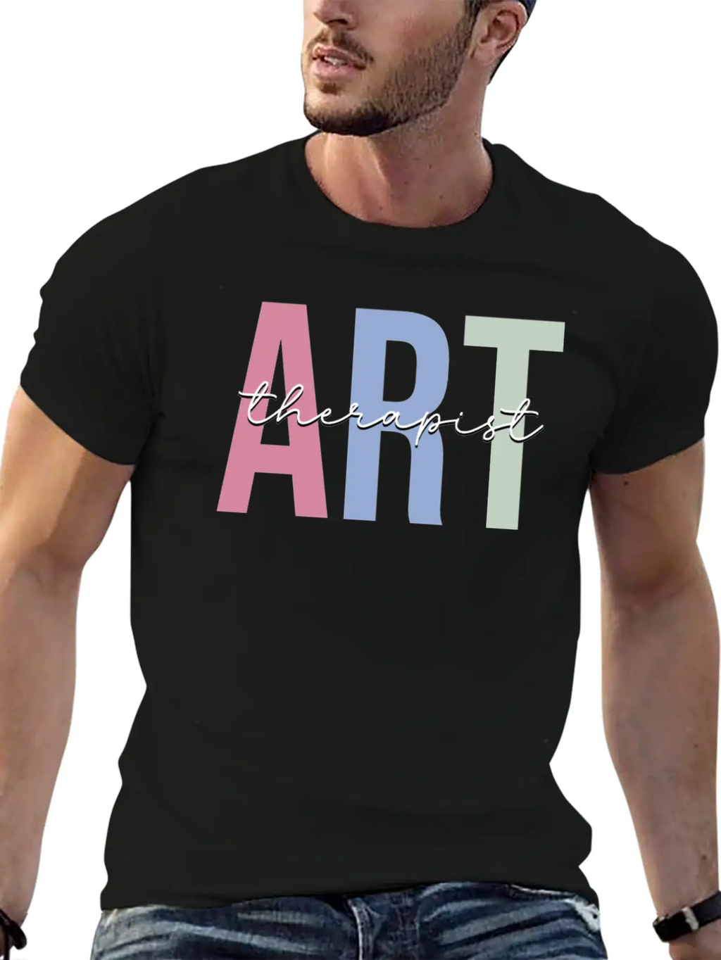 Art Therapy Art Teacher Basic Graphic T-Shirt – Daily Comfort In Soft Cotton