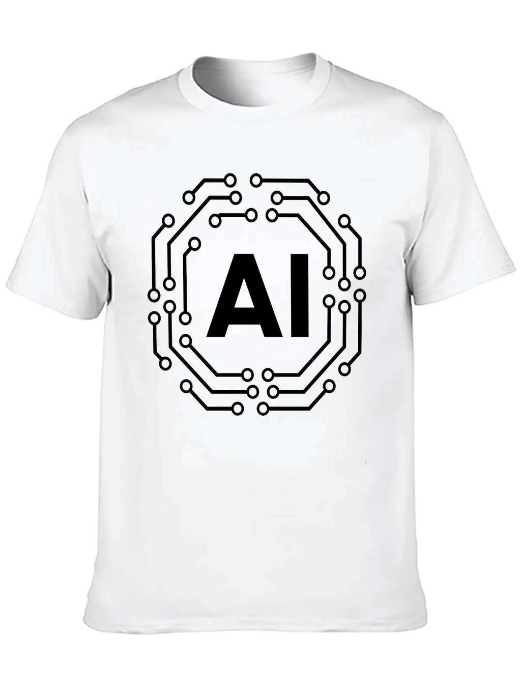 Artificial Intelligence Icon Badge AI Icon Badge Stylish Everyday T-Shirt – Unisex Basic Cotton Tee