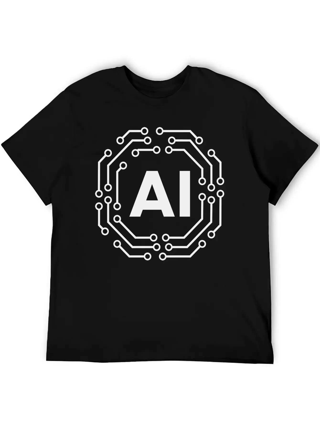 Artificial Intelligence Icon Badge AI Icon Badge Stylish Everyday T-Shirt – Unisex Basic Cotton Tee