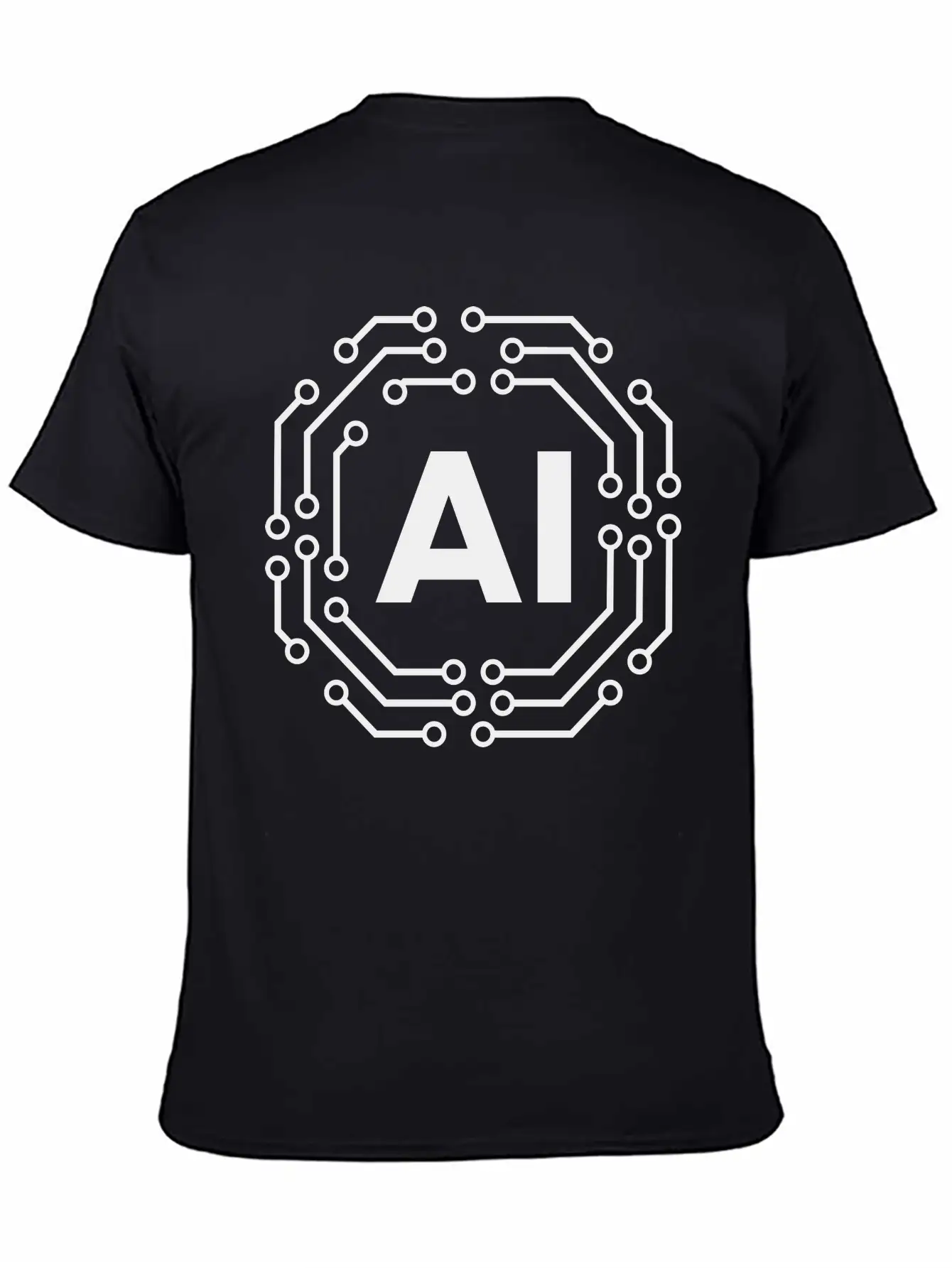 Artificial Intelligence Icon Badge AI Icon Badge Stylish Everyday T-Shirt – Unisex Basic Cotton Tee