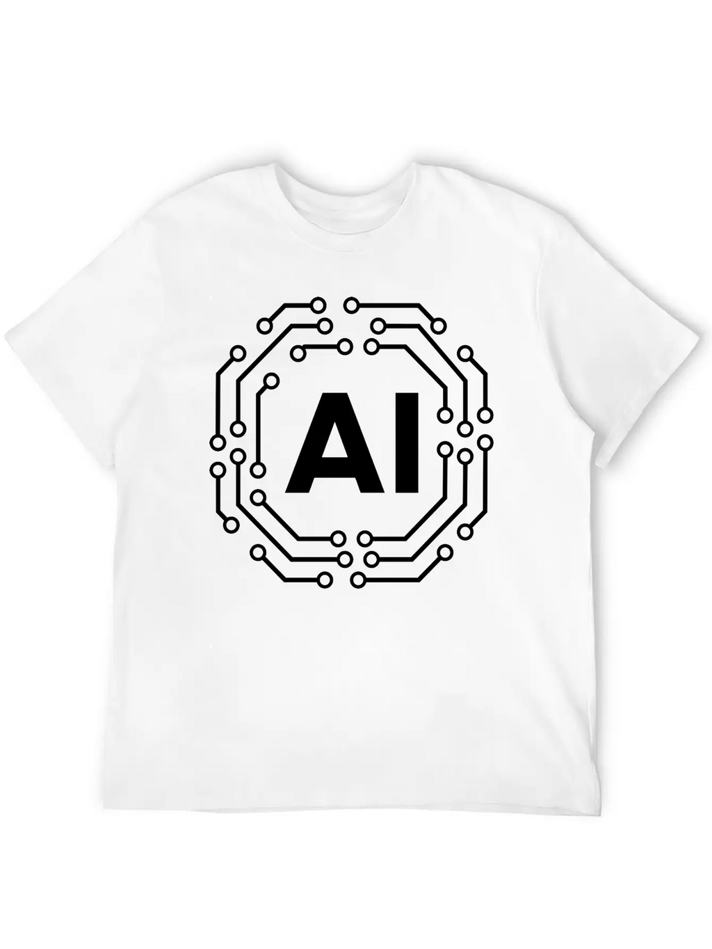 Artificial Intelligence Icon Badge AI Icon Badge Stylish Everyday T-Shirt – Unisex Basic Cotton Tee