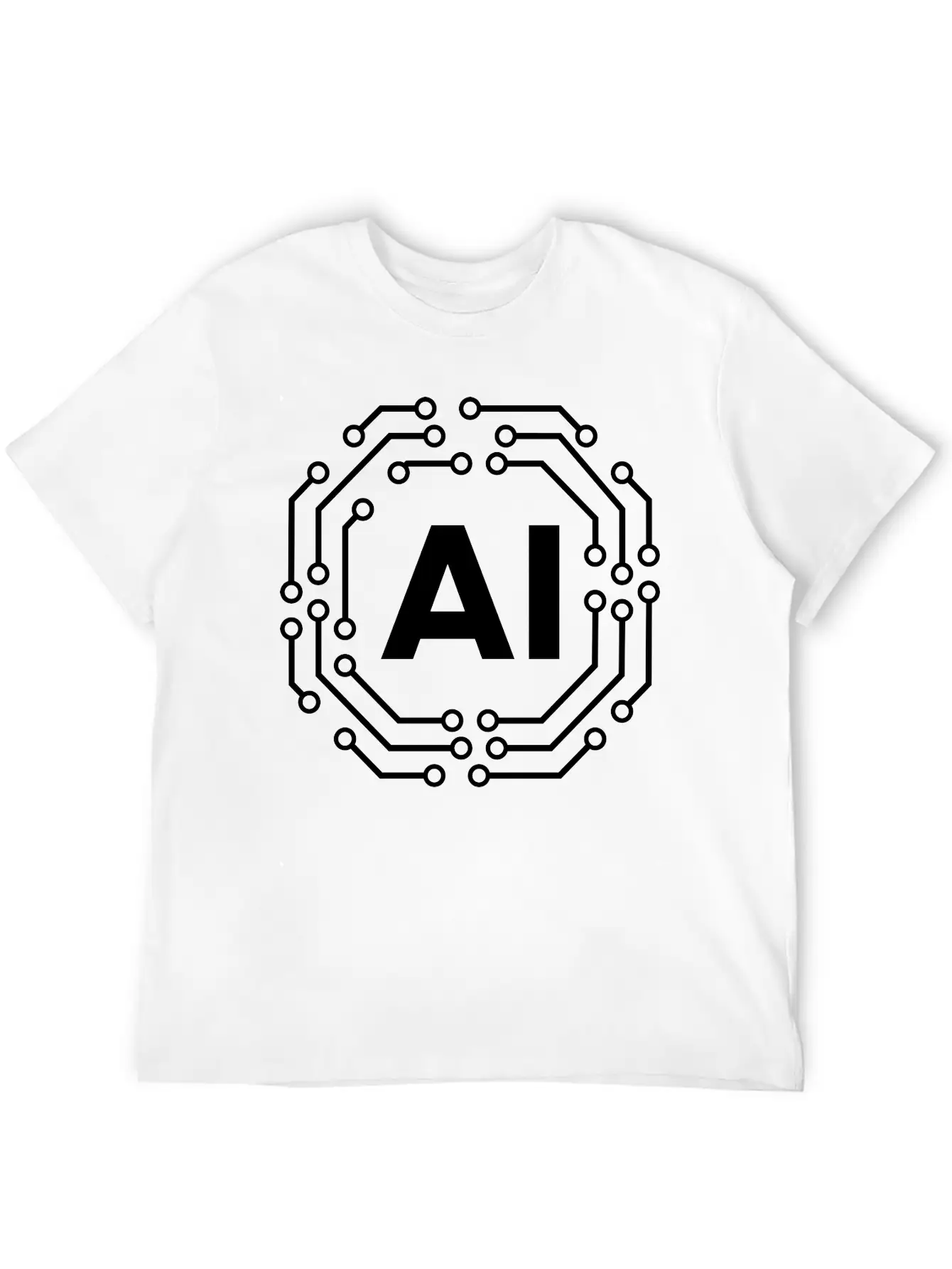 Artificial Intelligence Icon Badge AI Icon Badge Stylish Everyday T-Shirt – Unisex Basic Cotton Tee