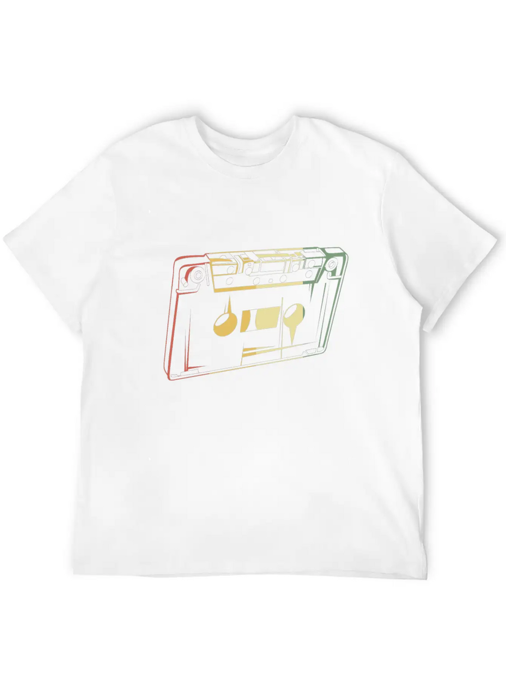 Artistic Retro Mixtape Vintage Cassette Tape 80s Relaxed Everyday Tee – Lightweight And Durable Cotton